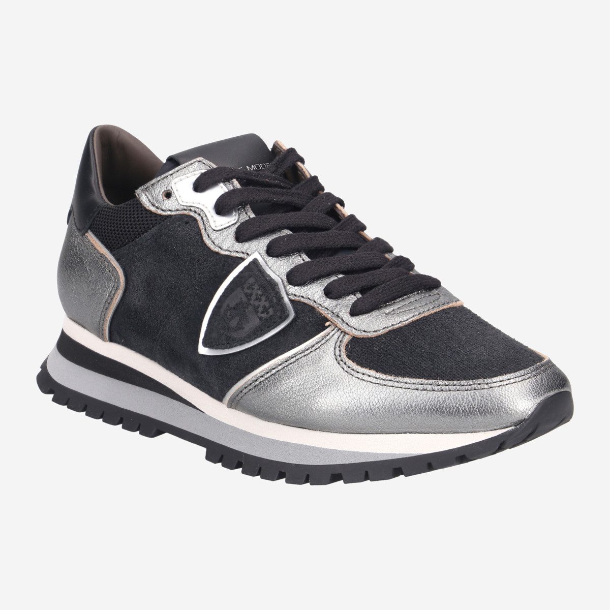 PHILIPPE MODEL Philippe Model TRPX LOW, Sneaker, Grau, metallik, Damen Sneaker