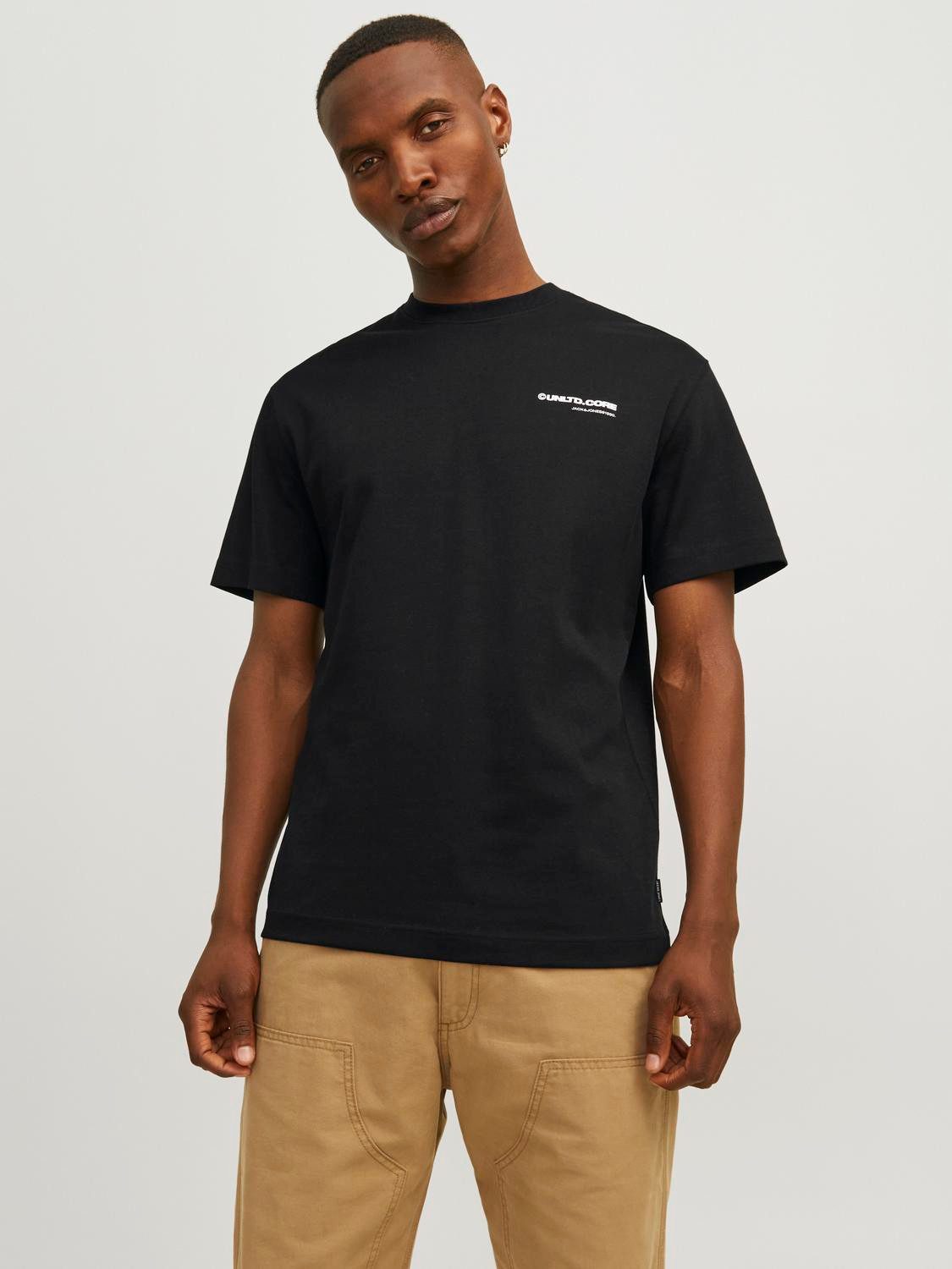 Rundhalsshirt JCOAERO PRINT TEE SS CREW NECK NOOS