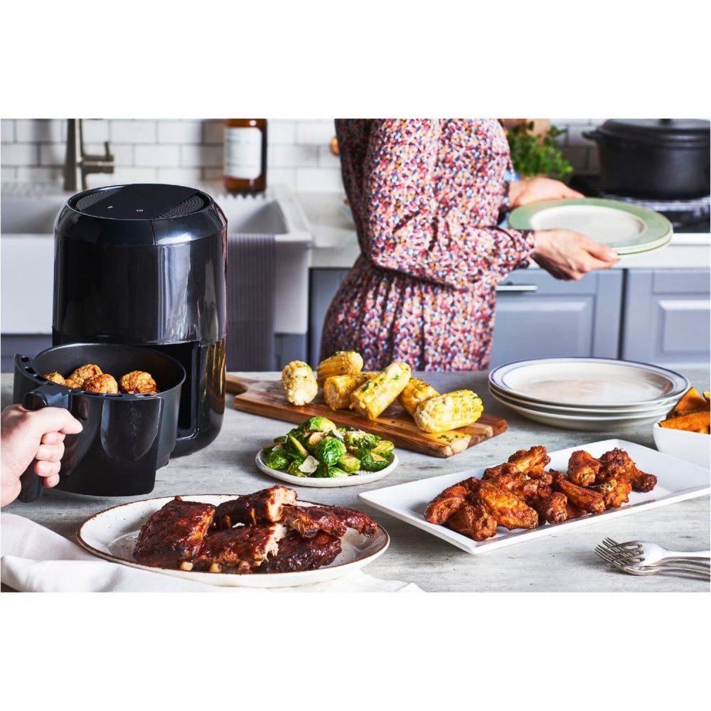 Tefal Heißluftfritteuse EY3018 Easy Fry - 1400 Heißluftfritteuse Compact schwarz, Digital W 