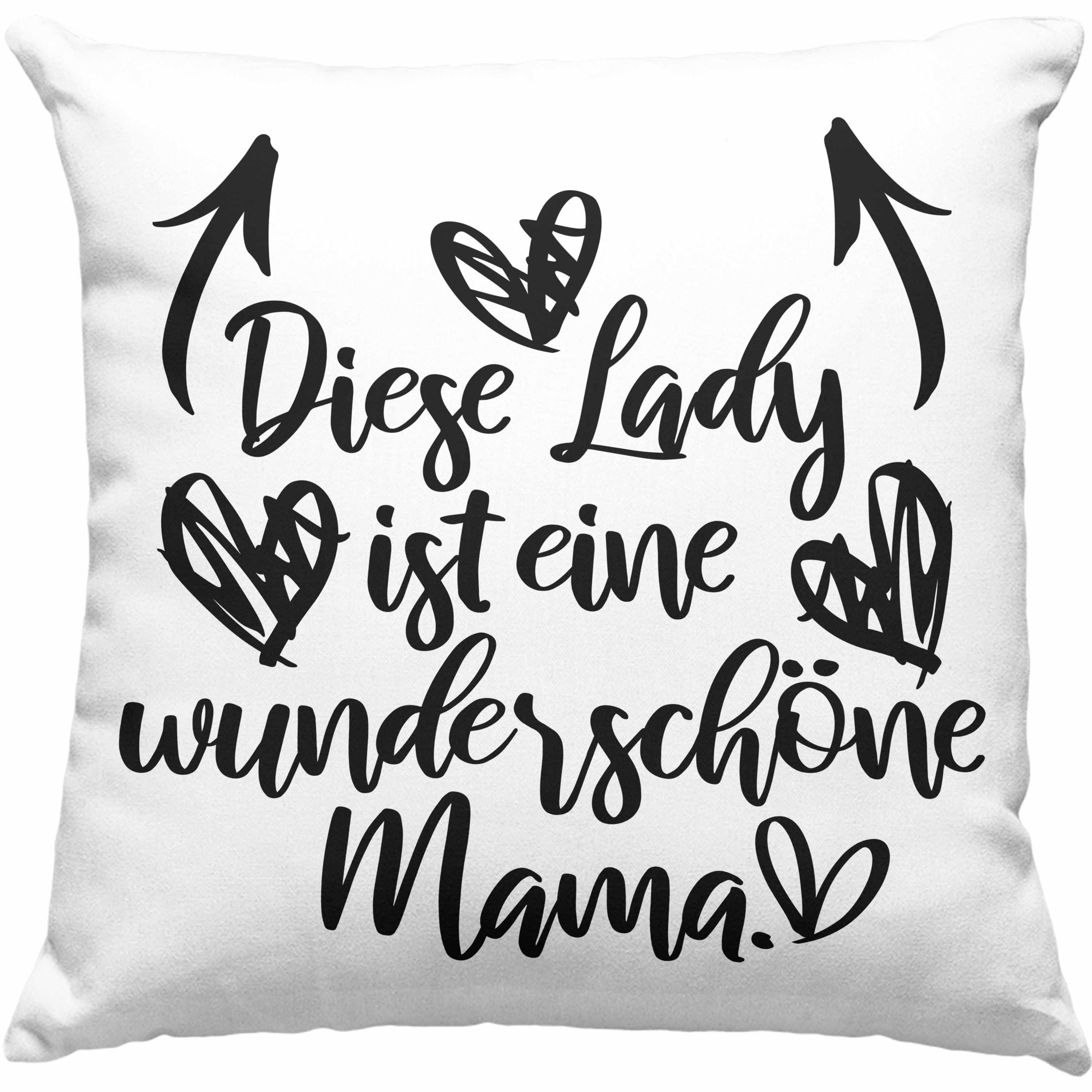 Trendation Dekokissen Trendation Mutter Geschenk Kissen mit Füllung