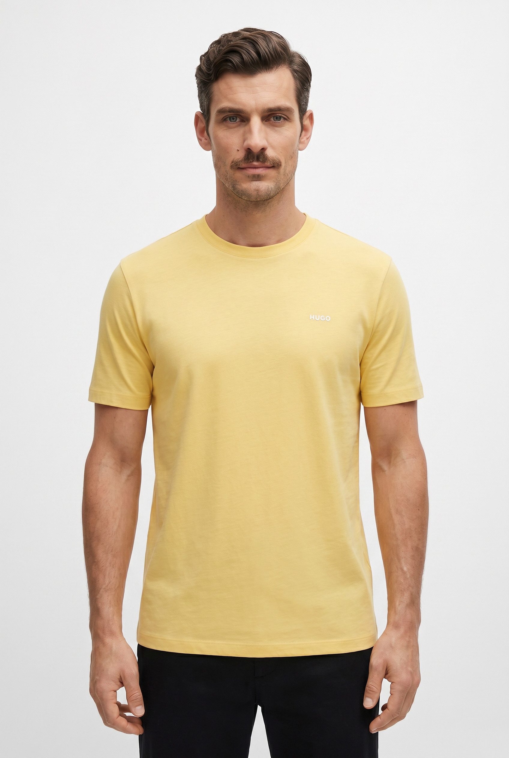 HUGO T-Shirt Dero Rundhalsausschnitt, Regular Fit, Basic Must Have