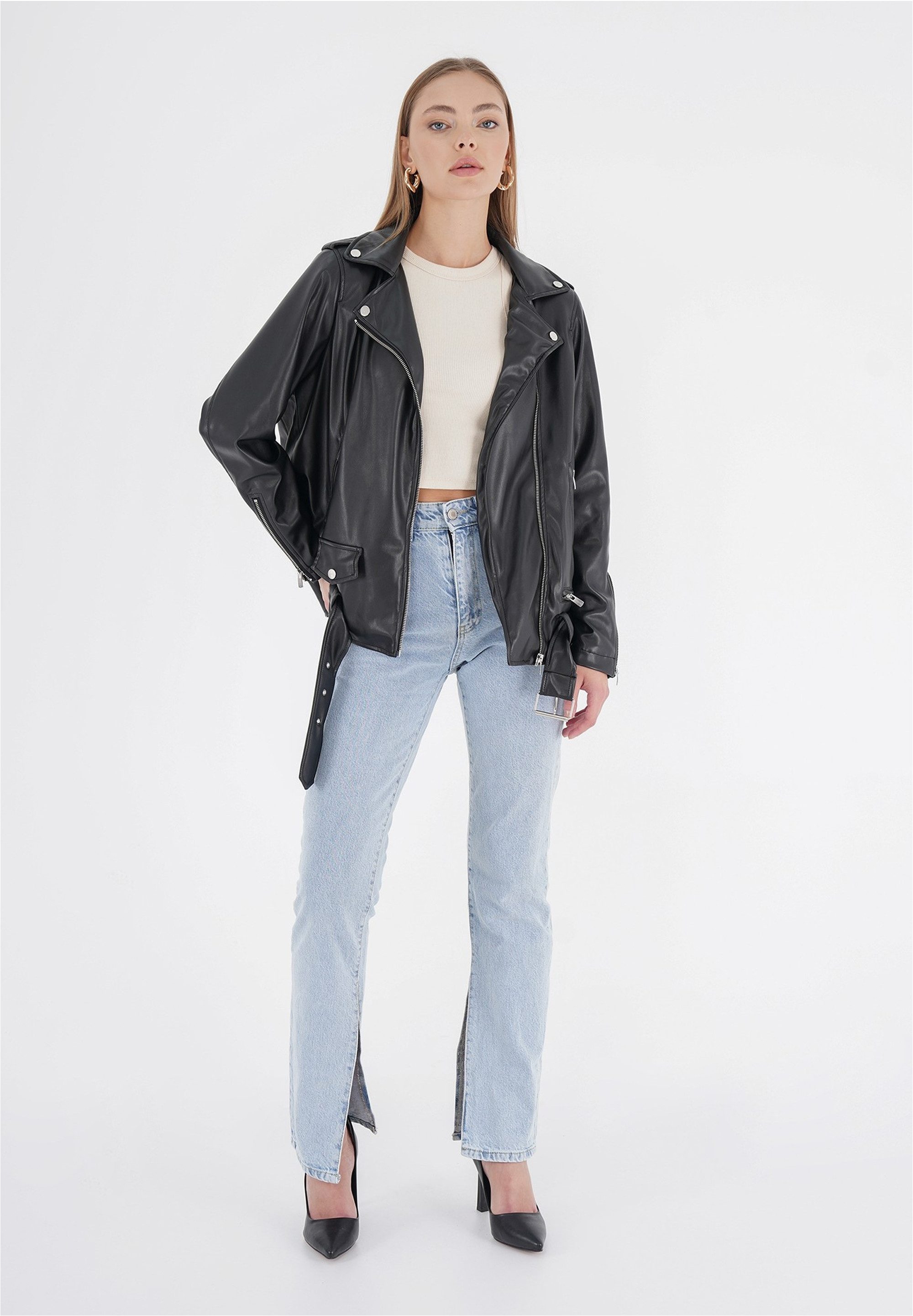 freshlions Lederimitatjacke Nela (1-St) in angesagter günstig online kaufen