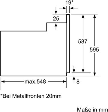 BOSCH Backofen-Set HBD231VR60, mit Teleskopauszug nachrüstbar, ecoClean Direct