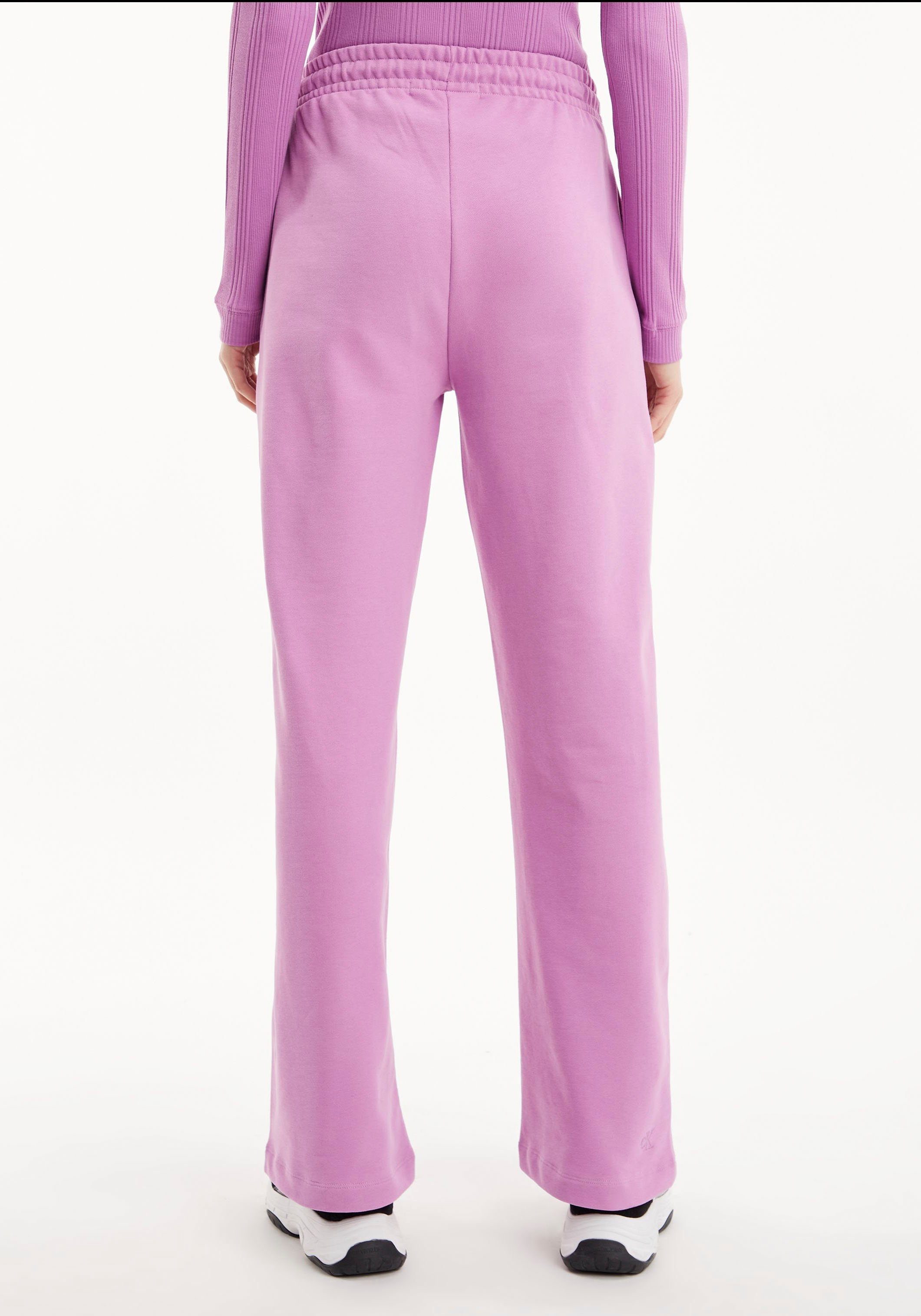 Calvin Klein Jeans Jogger Iris Orchid Kordelzug mit MONOLOGO Pants STRAIGHT PANTS MICRO