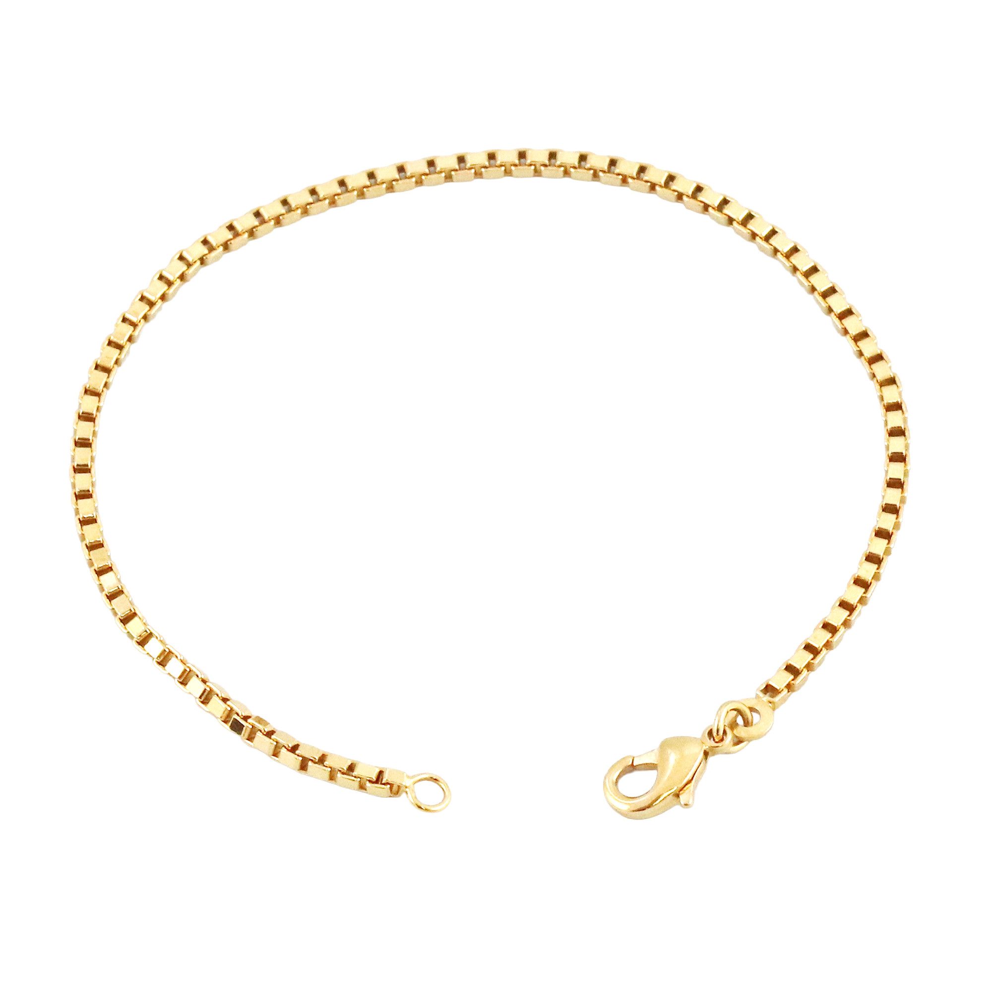 Cavill Goldkette Cavill 375er Gelbgold Kette 50 cm, feine venezianische Halskette (1-tlg)