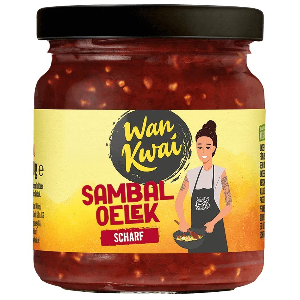 Wan Kwai Saucen, Wan Kwai Sambal Oelek mit scharfen Pfeffer und süßem Geschmack 200g