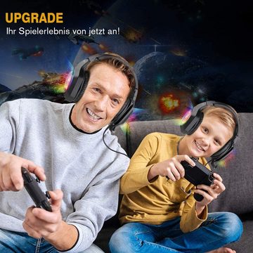 Bothergu Gaming-Headset (Gaming Headset PC für PS4, Xbox one, Laptop Mac Handy Tablet)