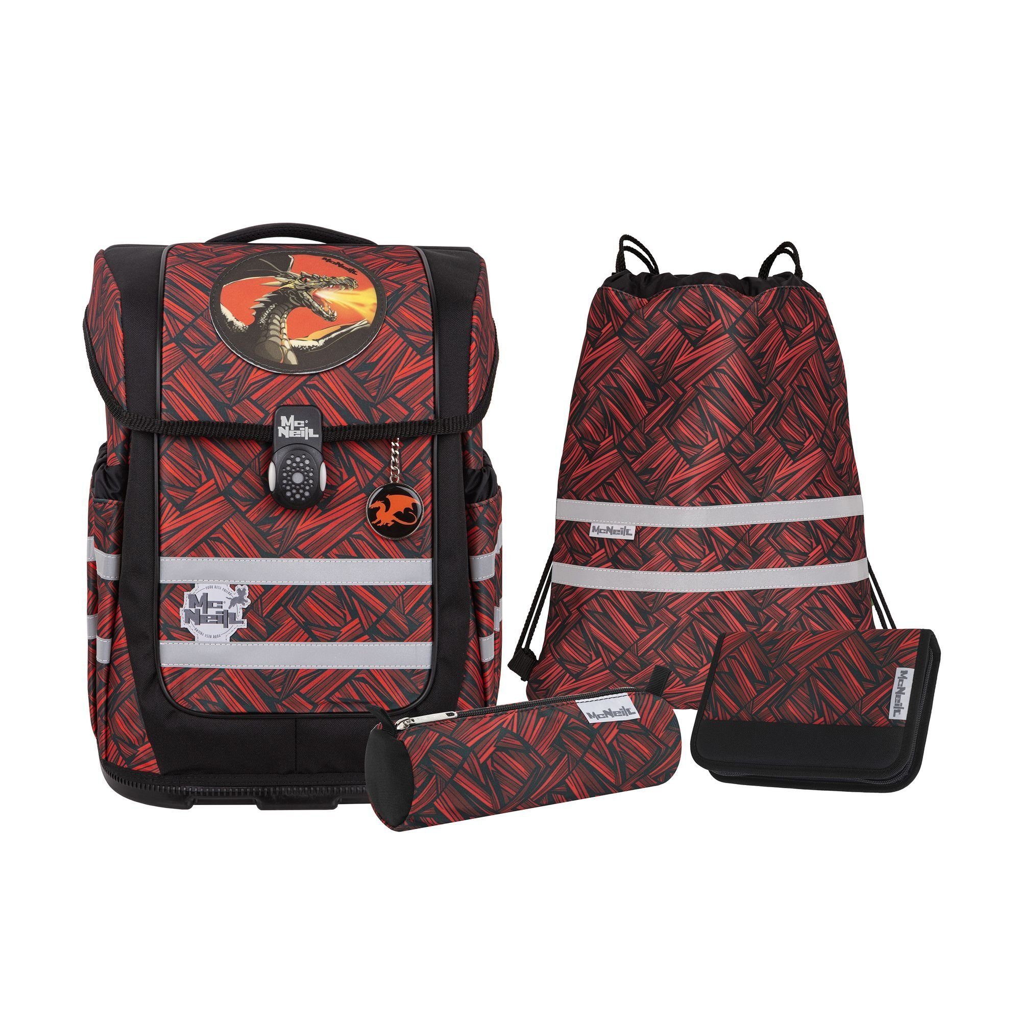 McNeill Schulranzen Ergo Compacto (5-tlg), Polyester