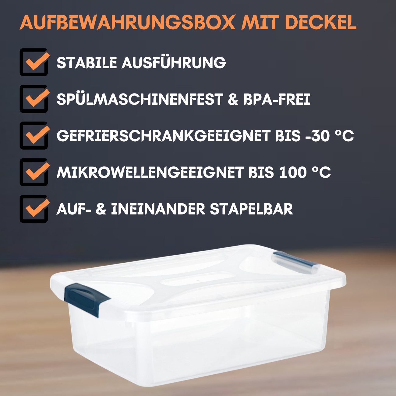 Engelland Aufbewahrungsbox Plastikbox mit Deckel und günstig online kaufen