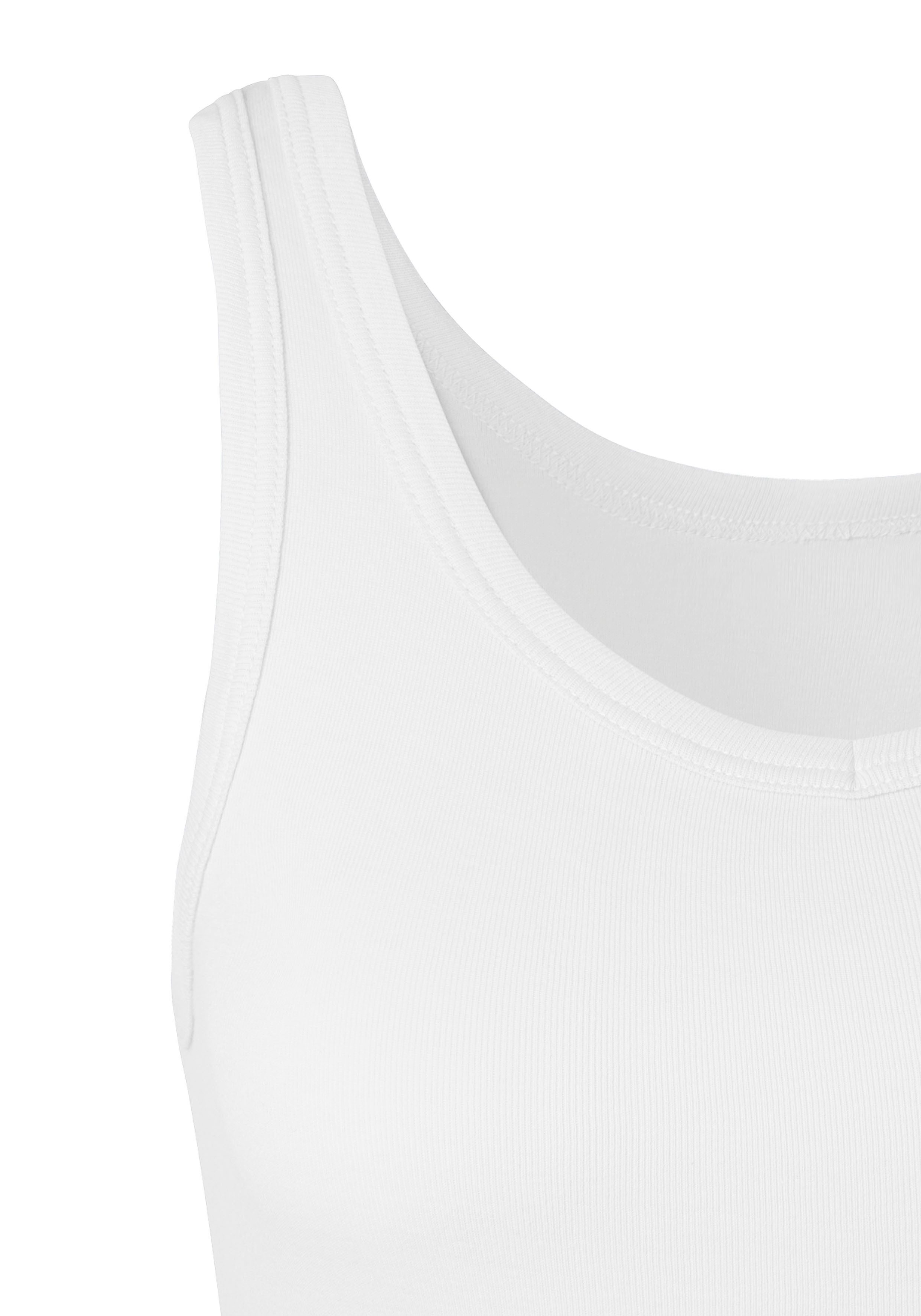 petite fleur by Lascana Achselhemd (3er-Pack) aus reiner Baumwolle, Tanktop, Unterziehshirt