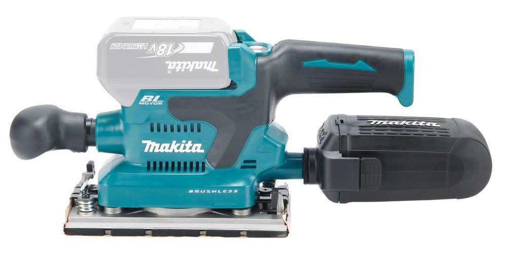 Makita Akku-Schwingschleifer »DBO382Z« 18V, 93x185 mm, ohne Akku und Ladegerät, leistungsstarker Akku-Schwingschleifer zum Schleifen großer Flächen