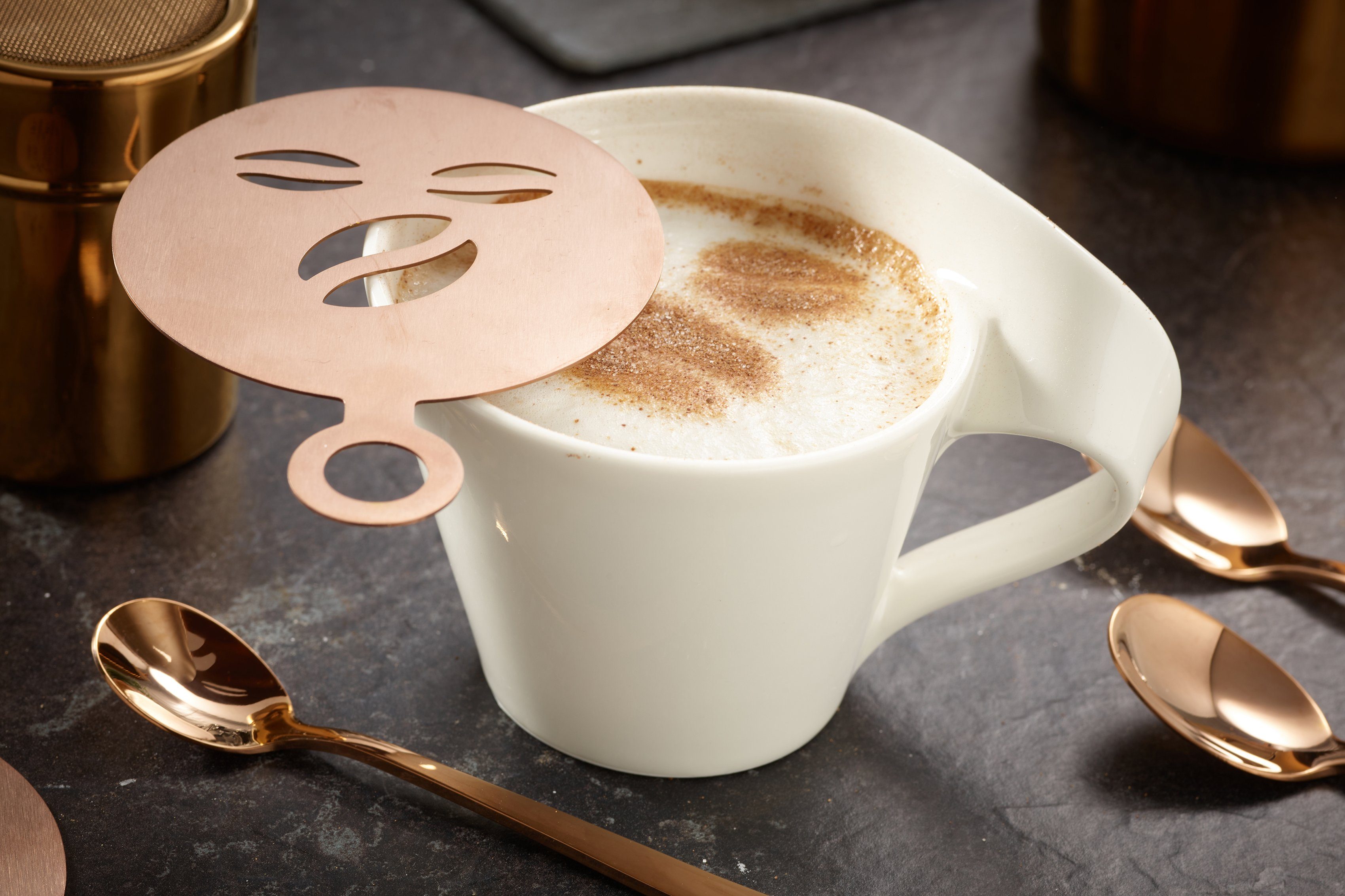 ECHTWERK Barista-Set, Kaffeezubehör-Set, ideal Macchiato, 23-tlg. oder kupferfarben Cappuccino Latte für