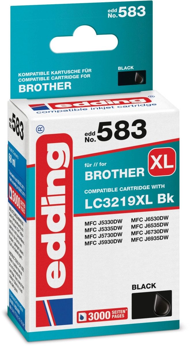 Druckerpatrone kompatibel mit Brother LC3219XLBk black Nachfülltinte