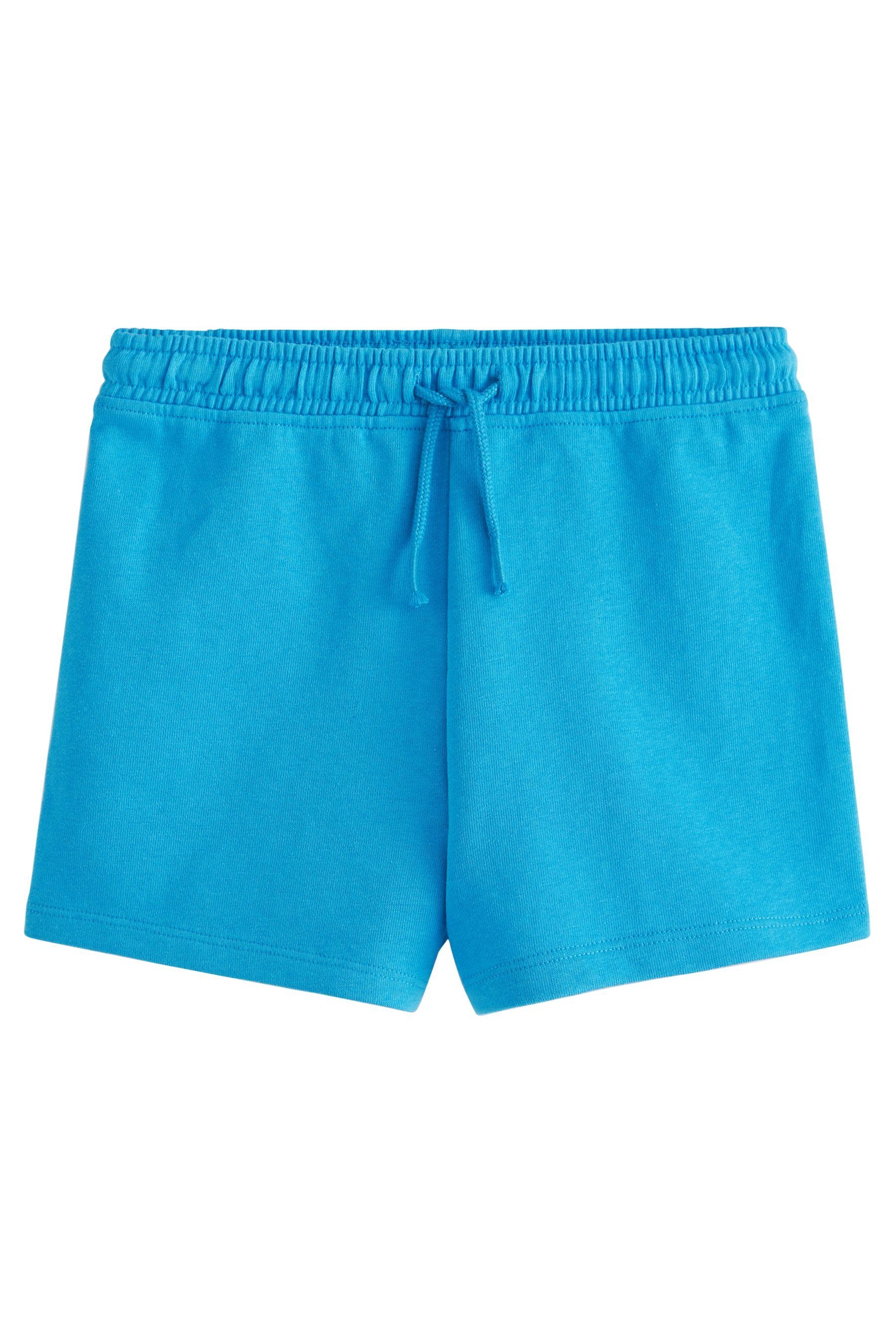 Next Sweatshorts Shorts aus Blue/Yellow/Coral Print 3er-Pack Fruit Baumwolljersey, (3-tlg)