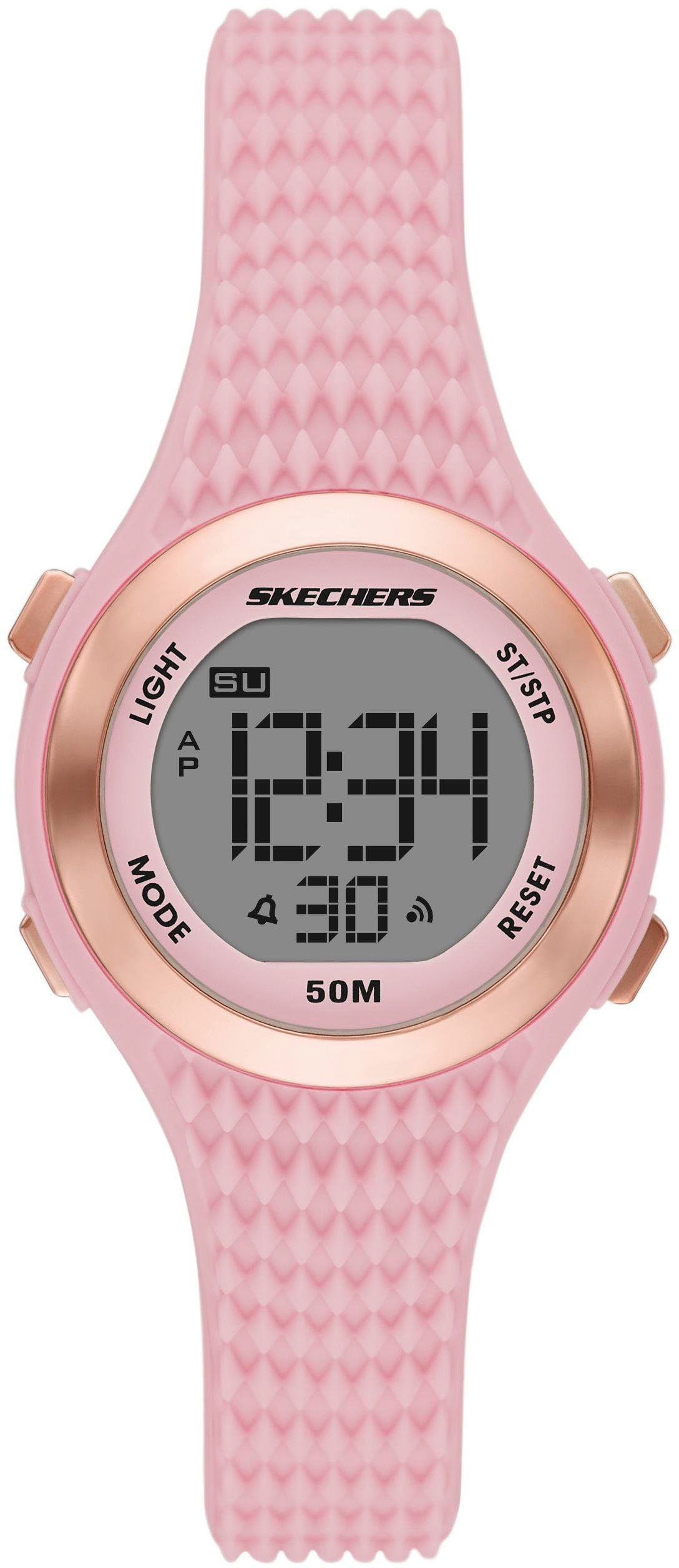 Skechers Chronograph ELKWOOD, SR2129, Quarzuhr, Armbanduhr, Damenuhr, digital, Stoppfunktion
