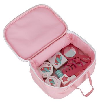 Tooky Toy Lernspielzeug Kinderkosmetik-Set mit tragbare Tasche (Set, 10-St., Make-up Spielzeug Rollenspielzeug), Schminkkoffer für Kinder Make-up-Kit Holzspielzeug Cosplay