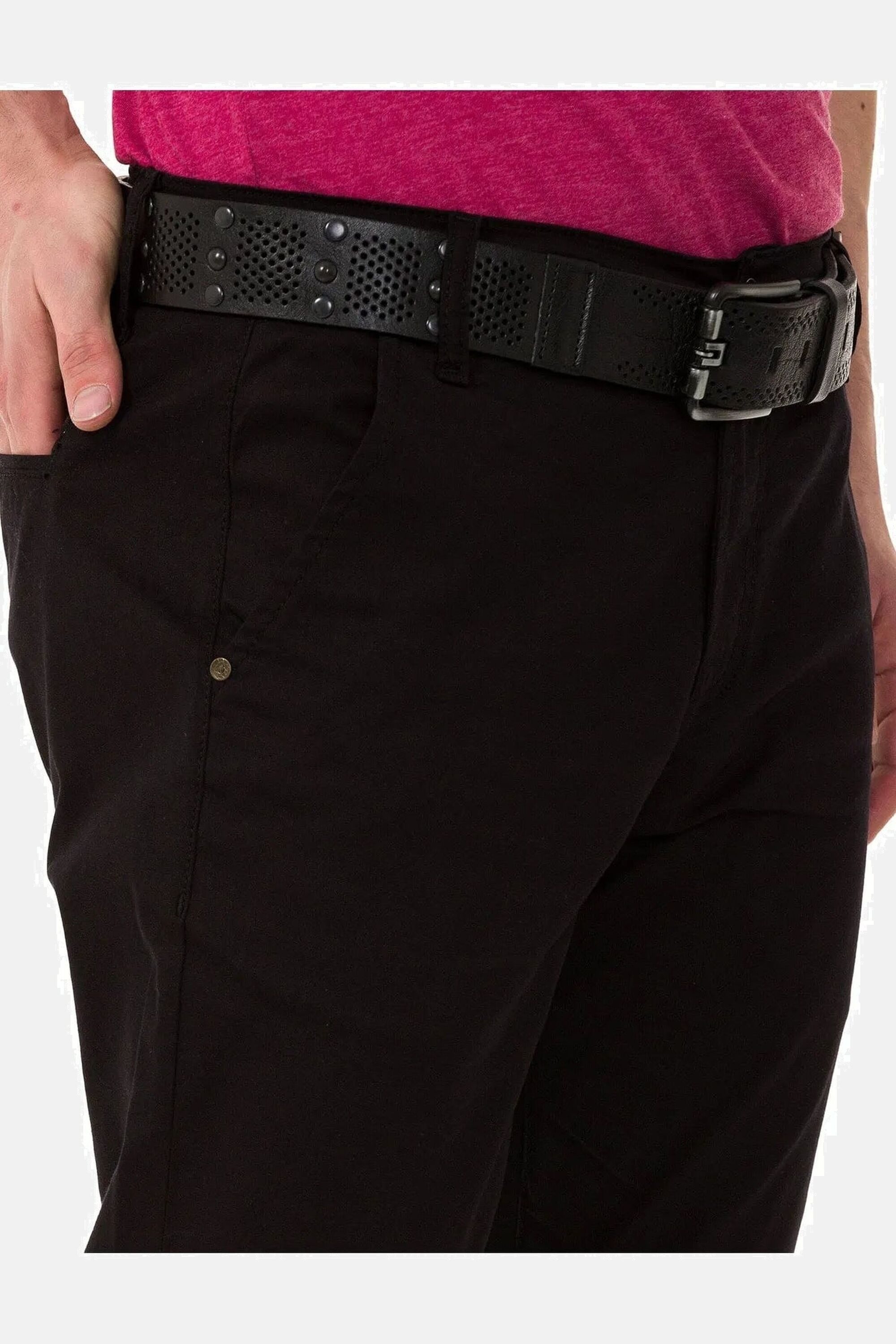 Cipo & Baxx Stoffhose Hose im modischen Slim Fit-Schnitt, CD842 – Bild 5 von 5