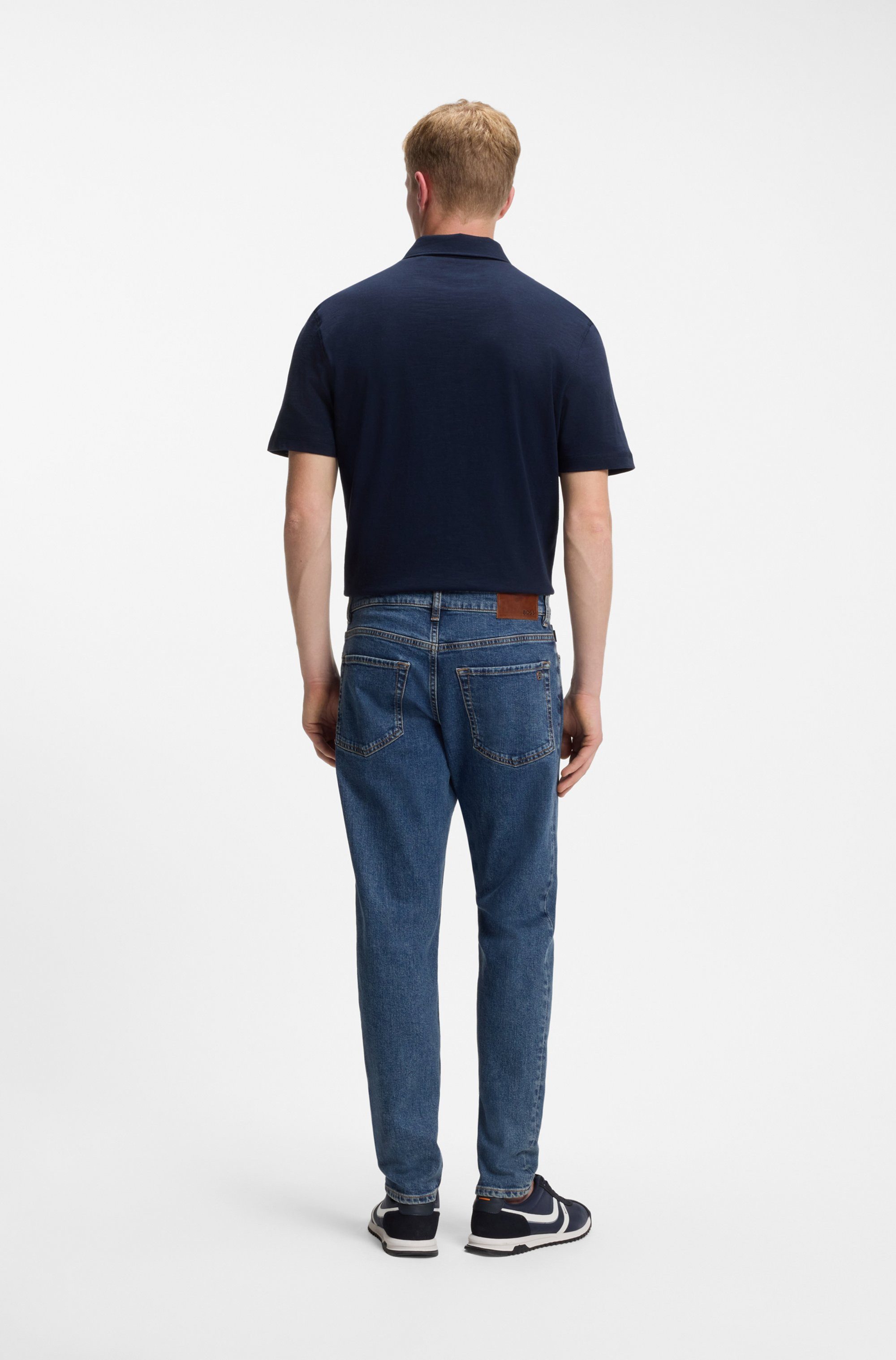 BOSS ORANGE Tapered-fit-Jeans Onyx Comfor Fit Denim Regular Tapered Fit, Stretch-Denim, Mittlere Bundhöhe