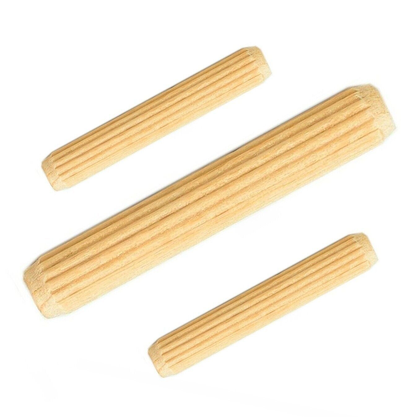 Prima-Online Holzdübel Riffeldübel Holzdübel Holzstifte Buche Ø8x [30, 35, 40, 50, 60]mm 1kg