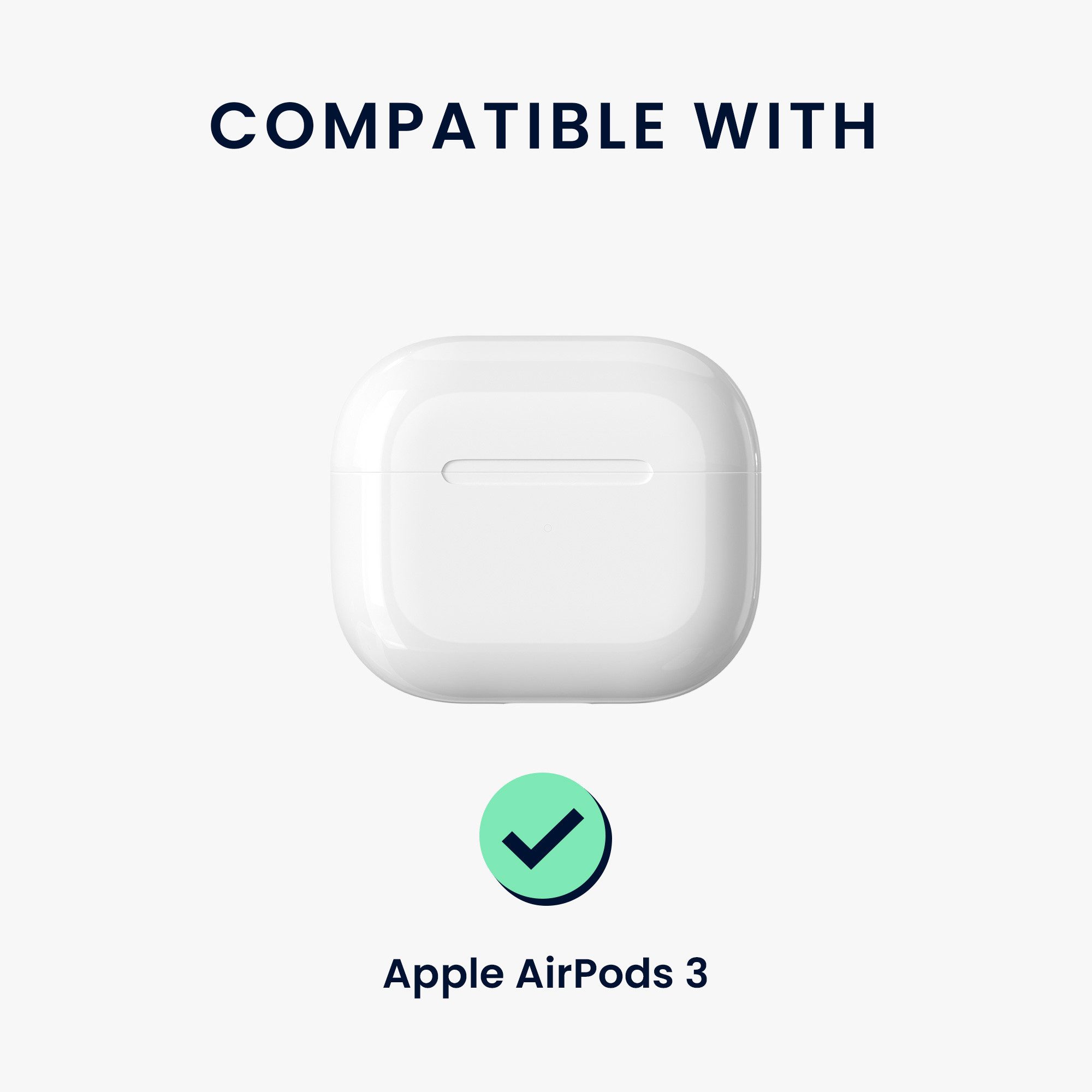 kwmobile Kopfhörer-Schutzhülle In-Ear Kopfhörer Case für Apple AirPods 3, Hülle mit Karabiner - Headphones Case - Katze mit Bänder Design