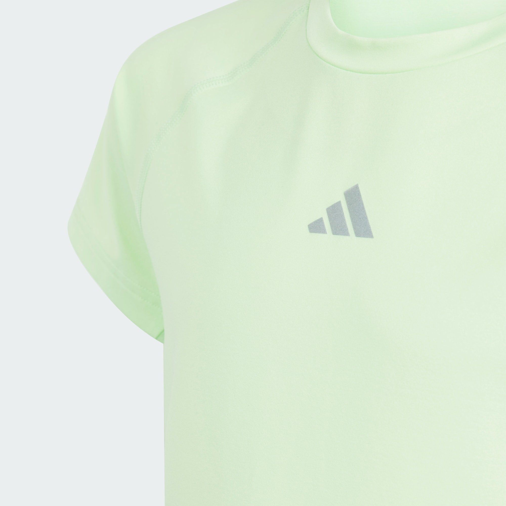 adidas Performance T-Shirt Semi Spark T-SHIRT Silver Green Reflective KIDS 