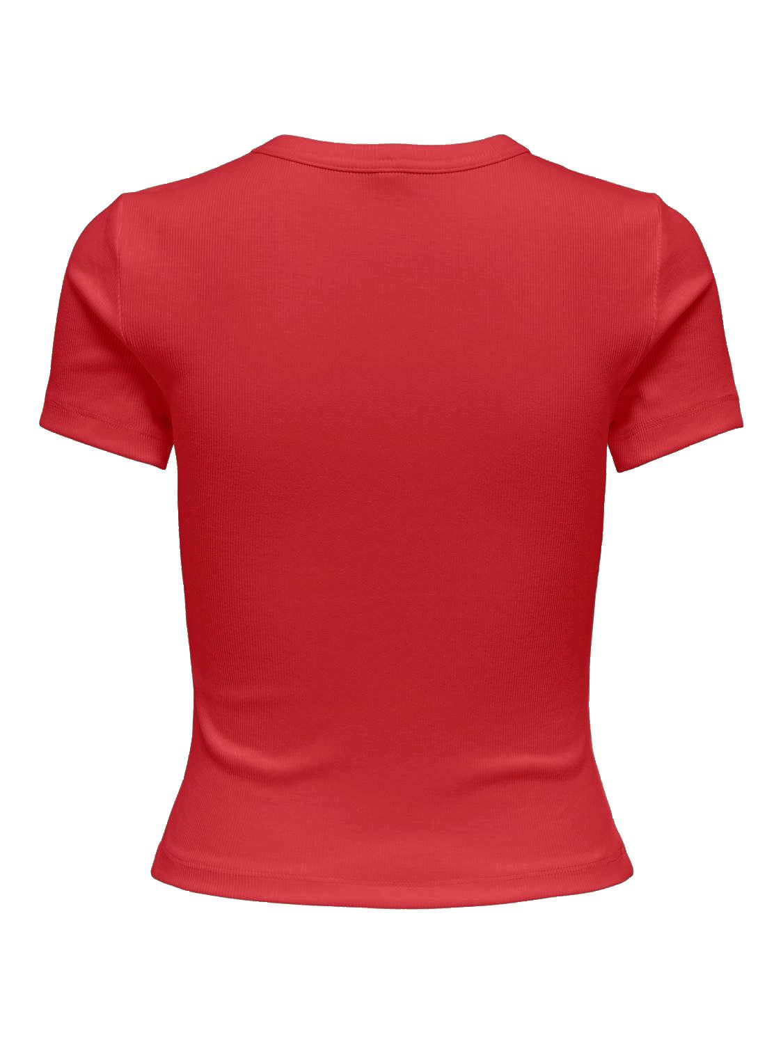 ONLY Kurzarmshirt "ONLVAL – Basic-Shirt mit Stretchkomfort für jeden Tag", günstig online kaufen