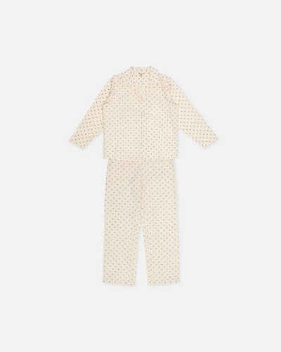 Becksöndergaard Schlafanzug Dot Pyjama Set Damen - Pyjamaset mit Punkten aus Baumwolle