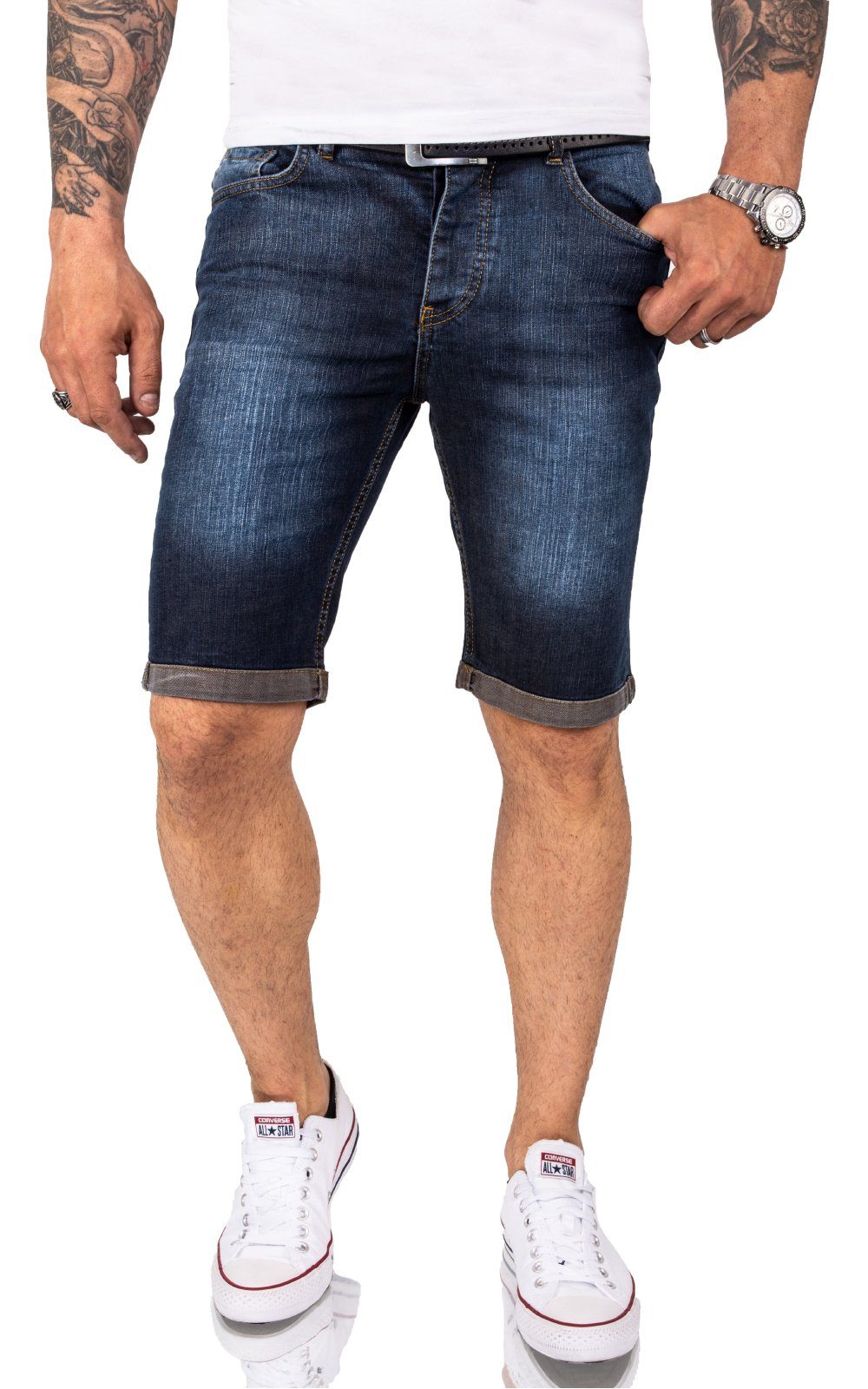 Rock Creek Jeansshorts Herren Jeans Shorts günstig online kaufen