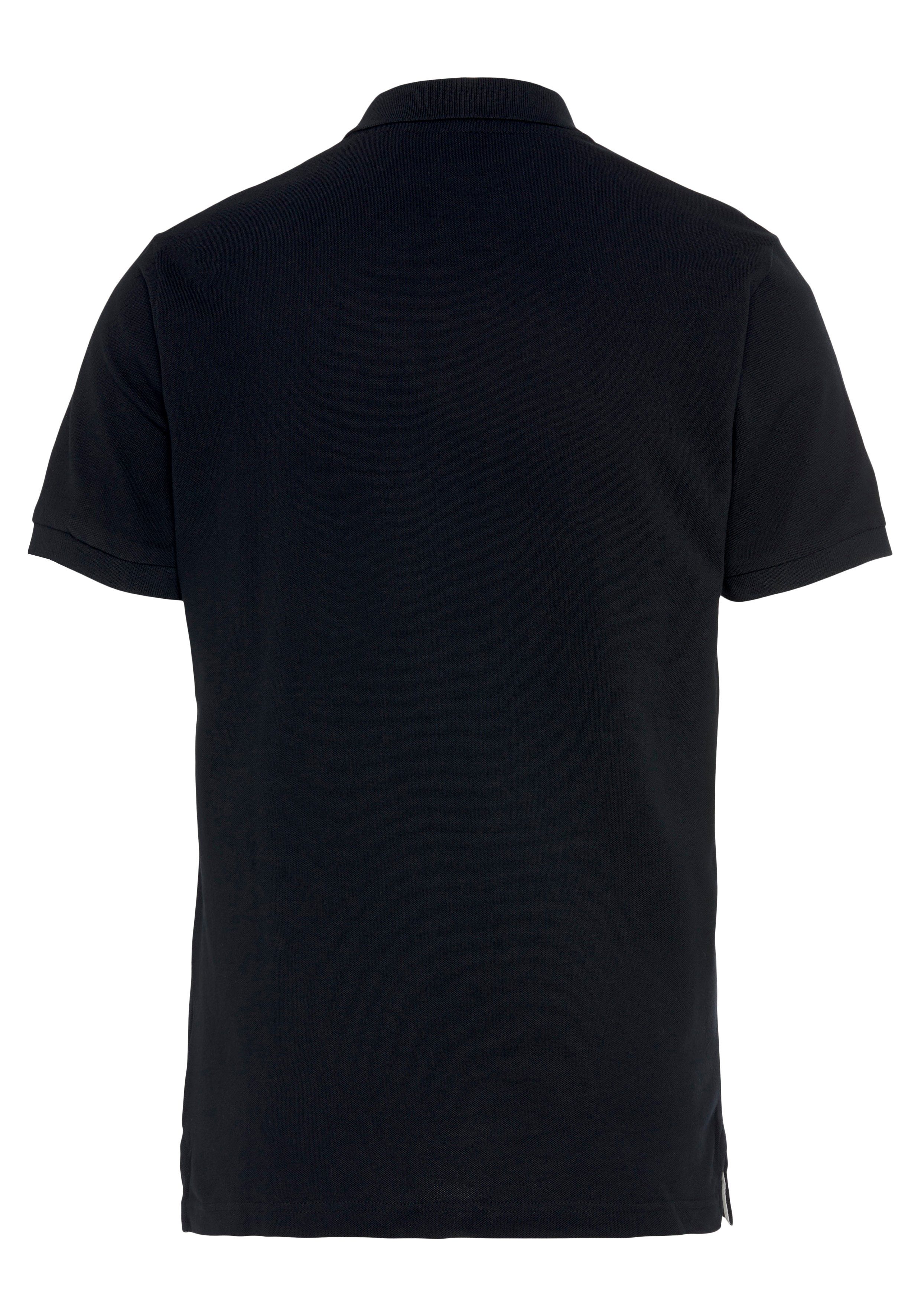 Poloshirt RUGGER Qualität schwarz Casual, PIQUE Regular Premium Gant MD. Piqué-Polo Smart Shirt, KA Fit,