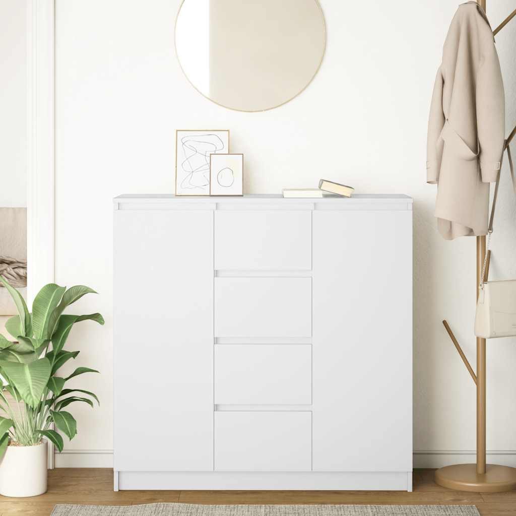 vidaXL Sideboard Sideboard mit Schubladen Weiß günstig online kaufen
