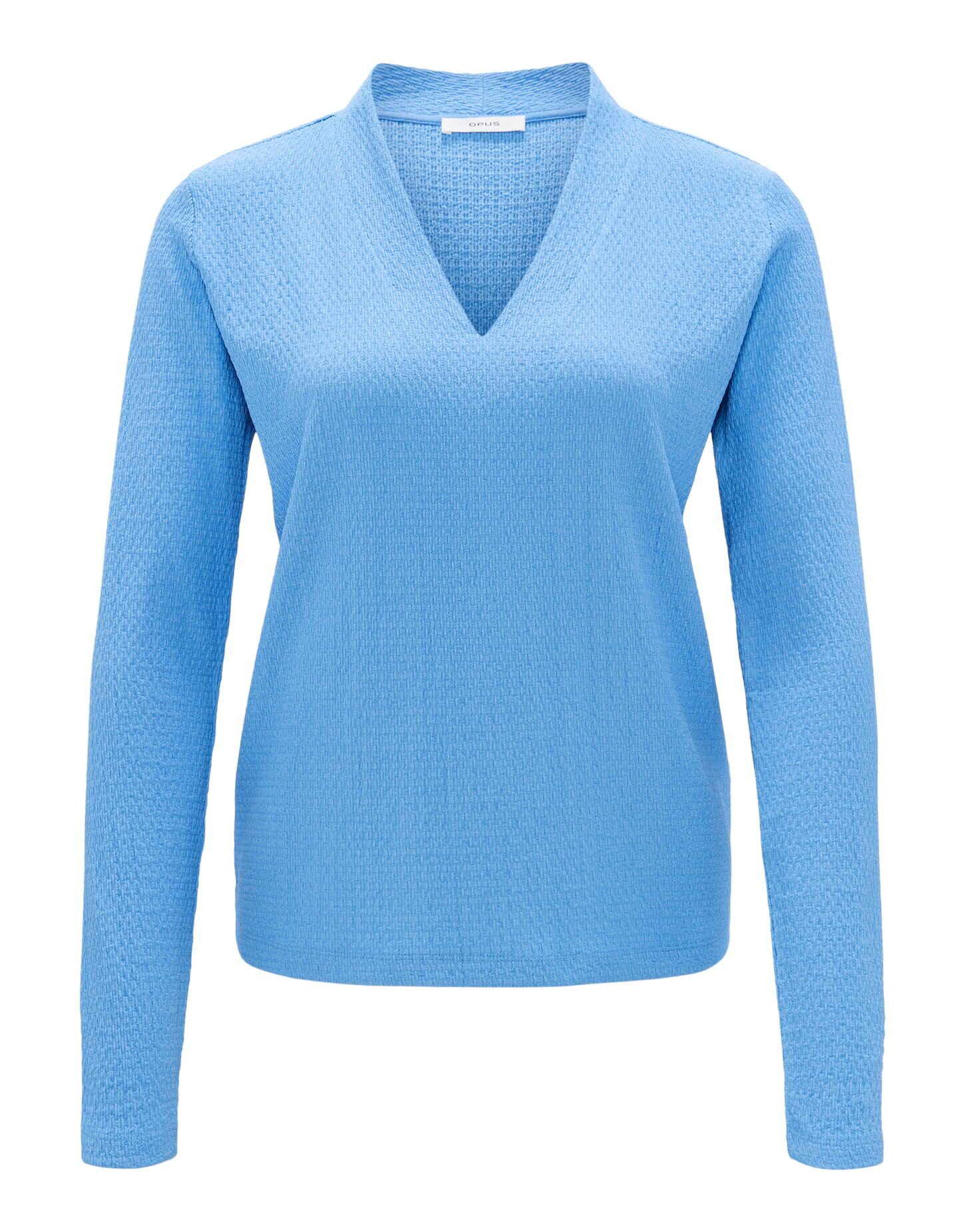 OPUS V-Shirt Longsleeve SIWENA Slim aus strukturiertem Jersey günstig online kaufen