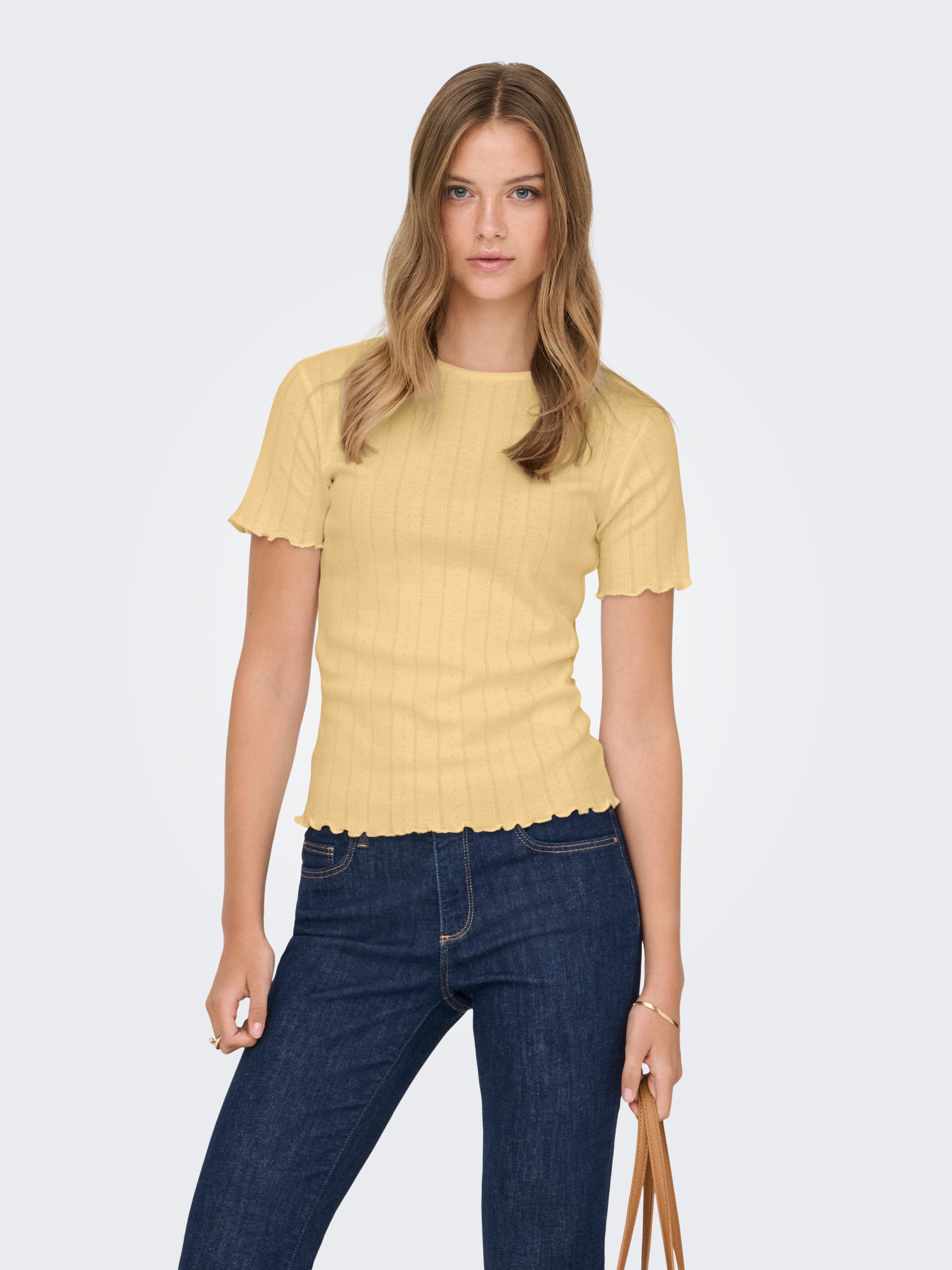 ONLY Kurzarmshirt ONLTENNA O-NECK S/S TOP JRS NOOS