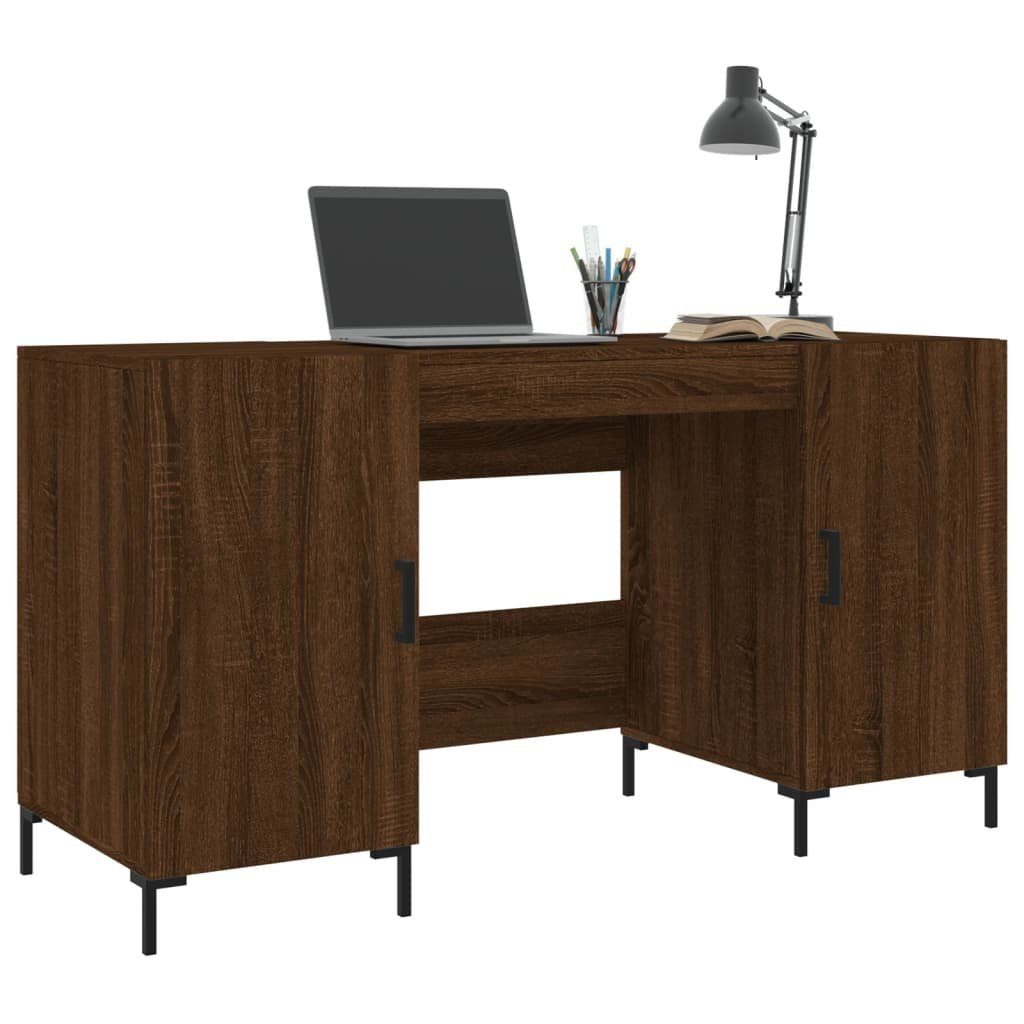 Schreibtisch 140x50x75 cm Eichen-Optik Braun Holzwerkstoff furnicato