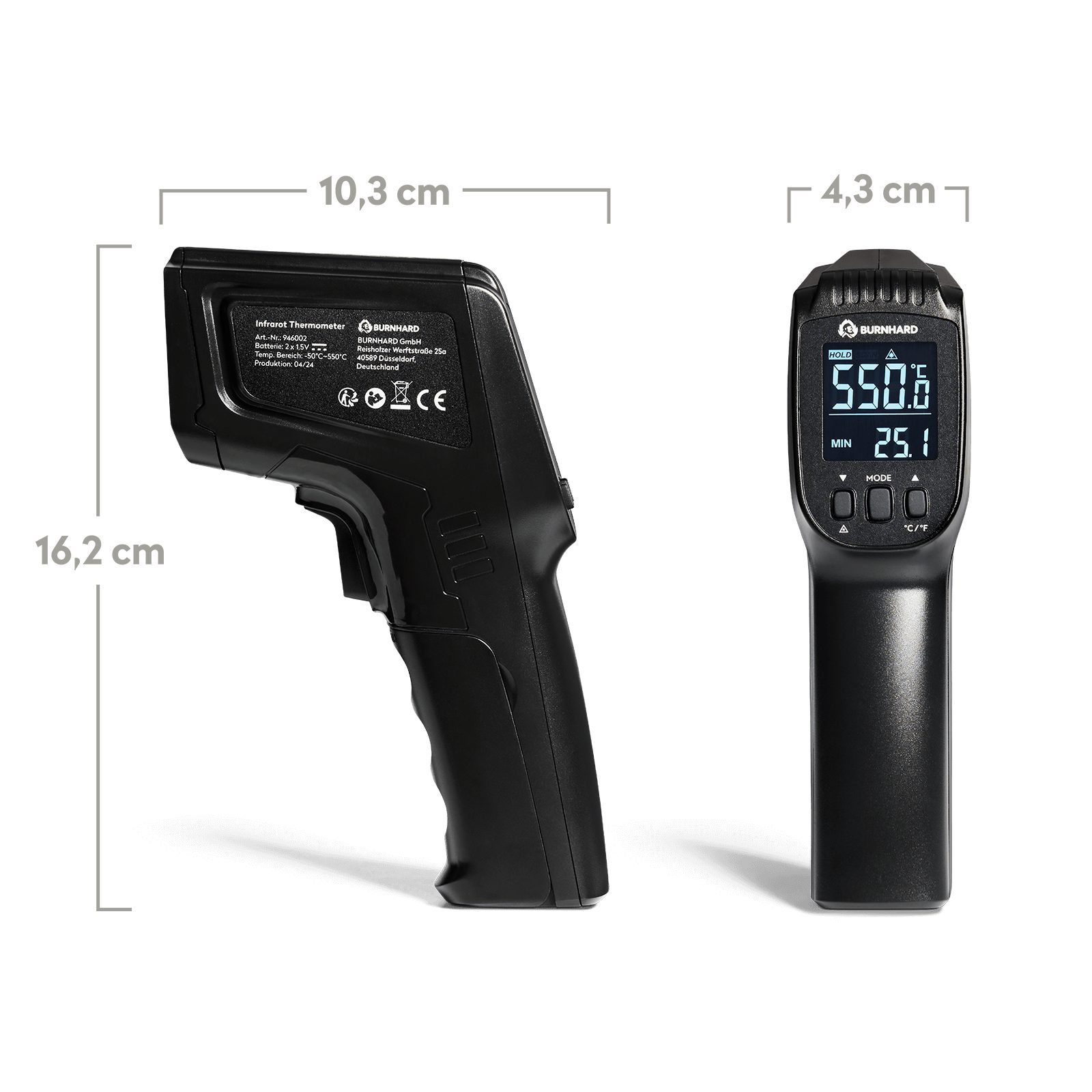BURNHARD® Infrarot-Thermometer