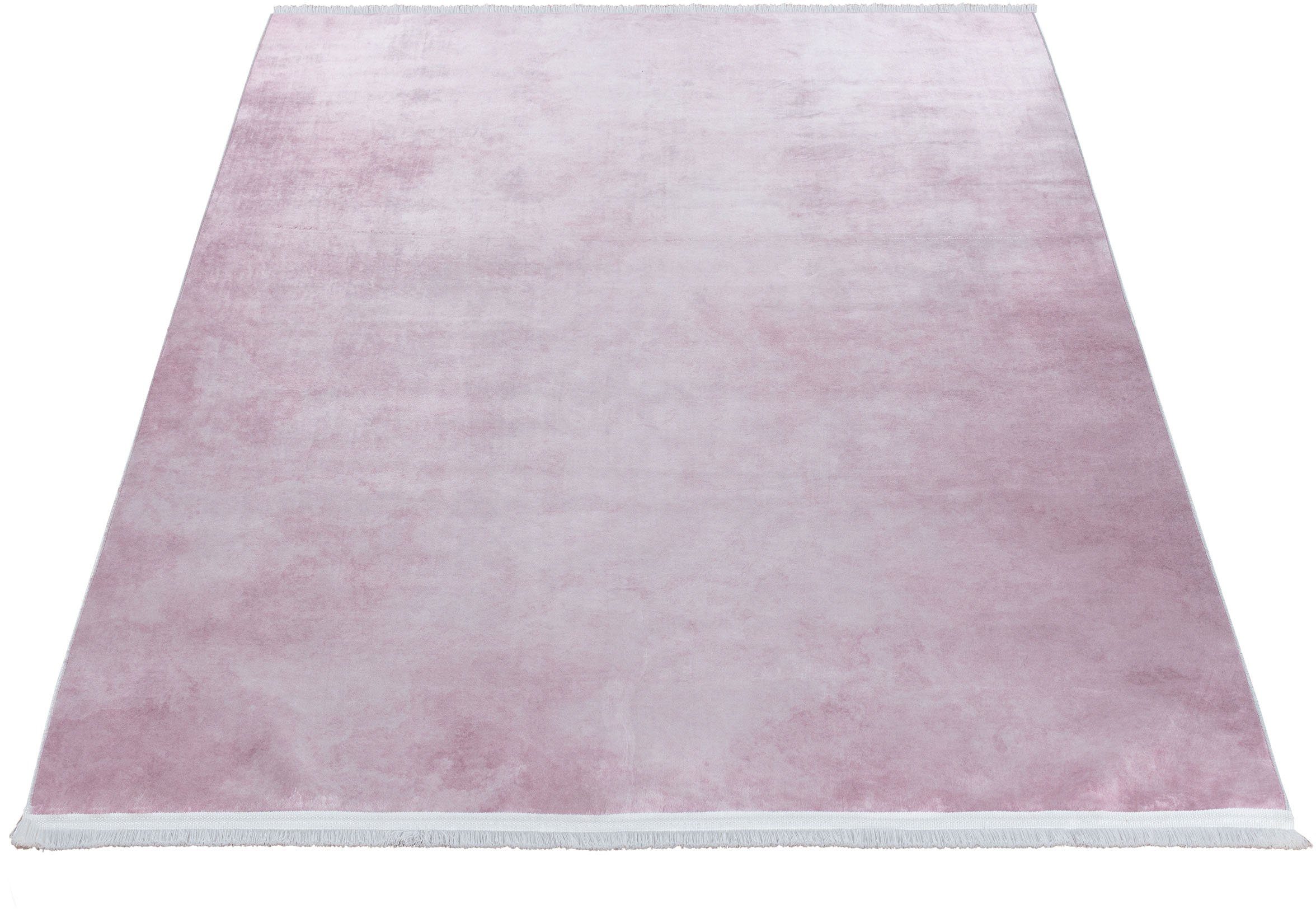 Teppich Reyna, Sehrazat, rechteckig, Höhe: 8 mm, waschbar,Seiden-Optik,mit weichem  Glanz Garn, rutschfest,Pflegeleicht