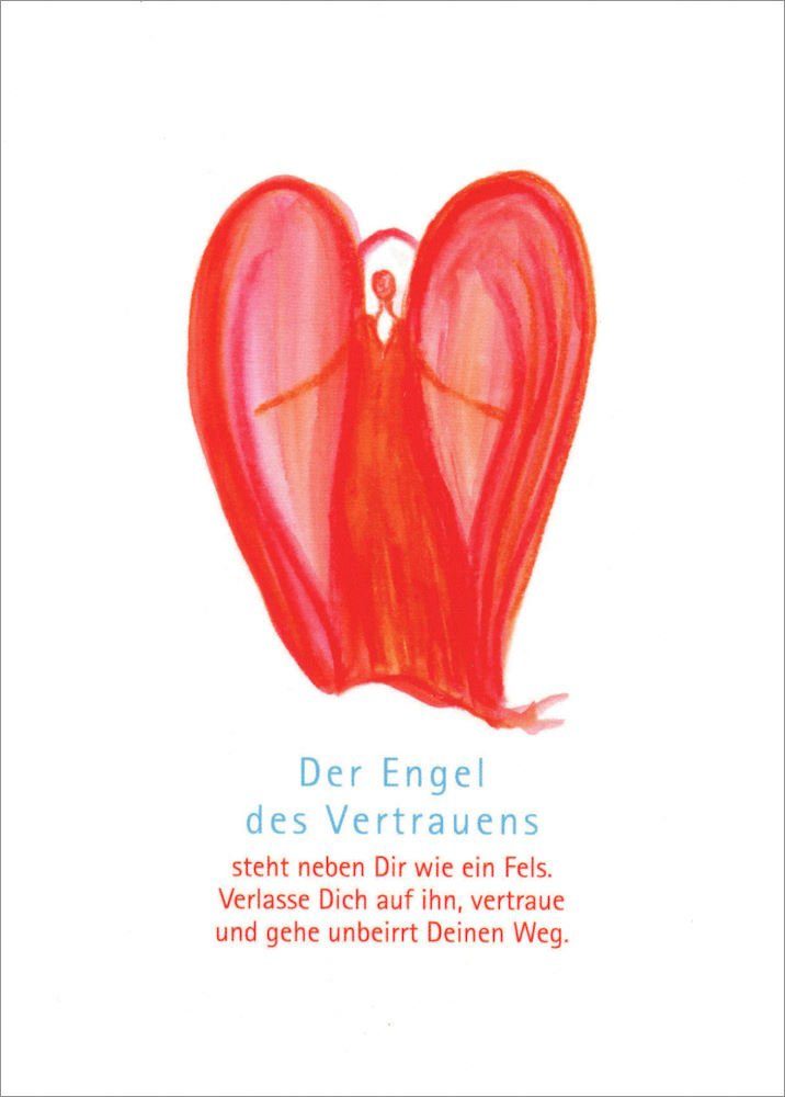 des Vertrauens" Engel "Der Postkarte