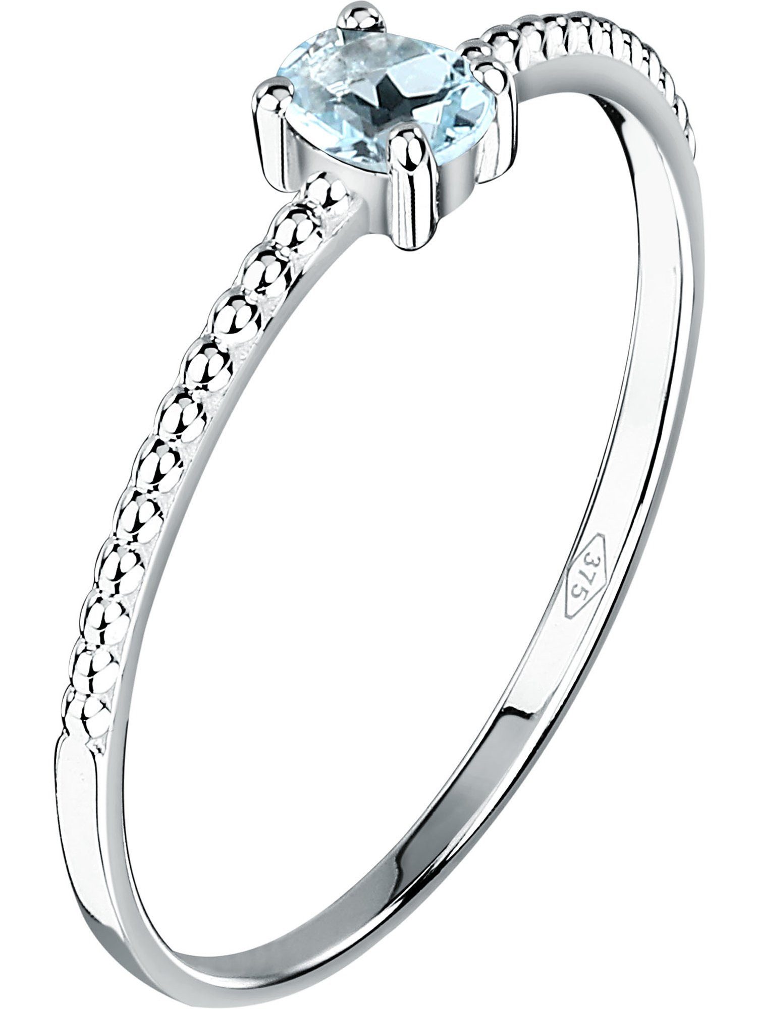 CHRIST Goldring CHRIST Damen-Damenring 375er Weißgold 1 Topas günstig online kaufen