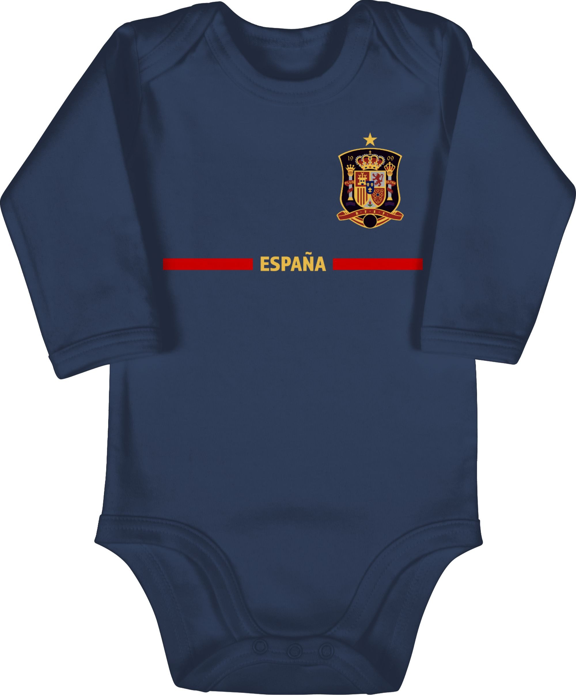 Shirtbody Spanisches Trikot Wappen, España mit Stolz, Spanien Fan-Motiv