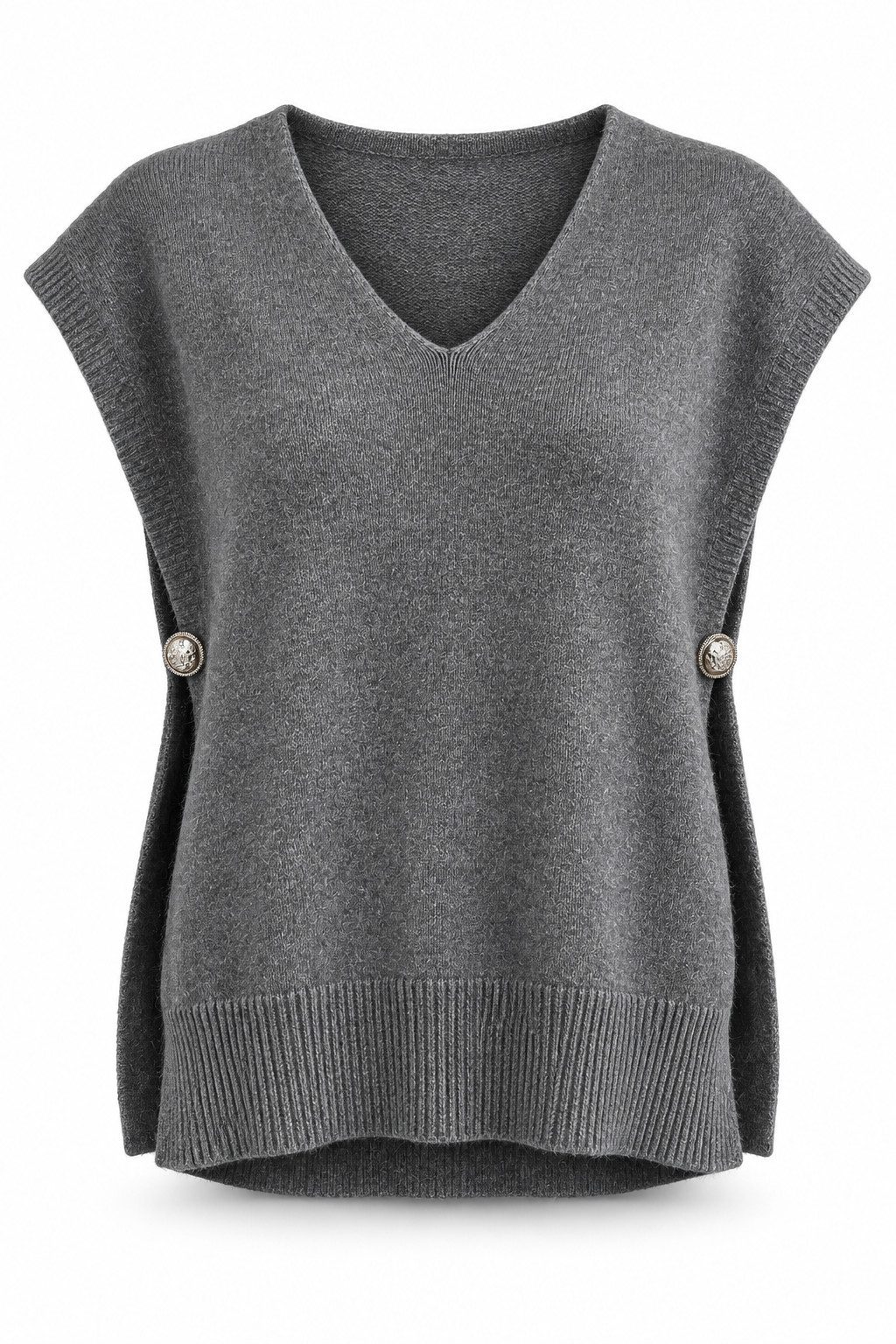 ITALY VIBES Pullunder - Weicher Viskose Pullunder mit V-Ausschnitt für Damen ONE SIZE - passend für Größen XS bis L