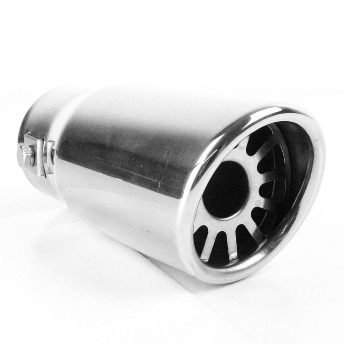 All Ride Auspuff-Flexrohr Auspuff Blende Chrom Endrohr Edelstahl Auspuffblende 148mm