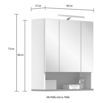 welltime Spiegelschrank Torun Badmöbel, Breite 60 cm