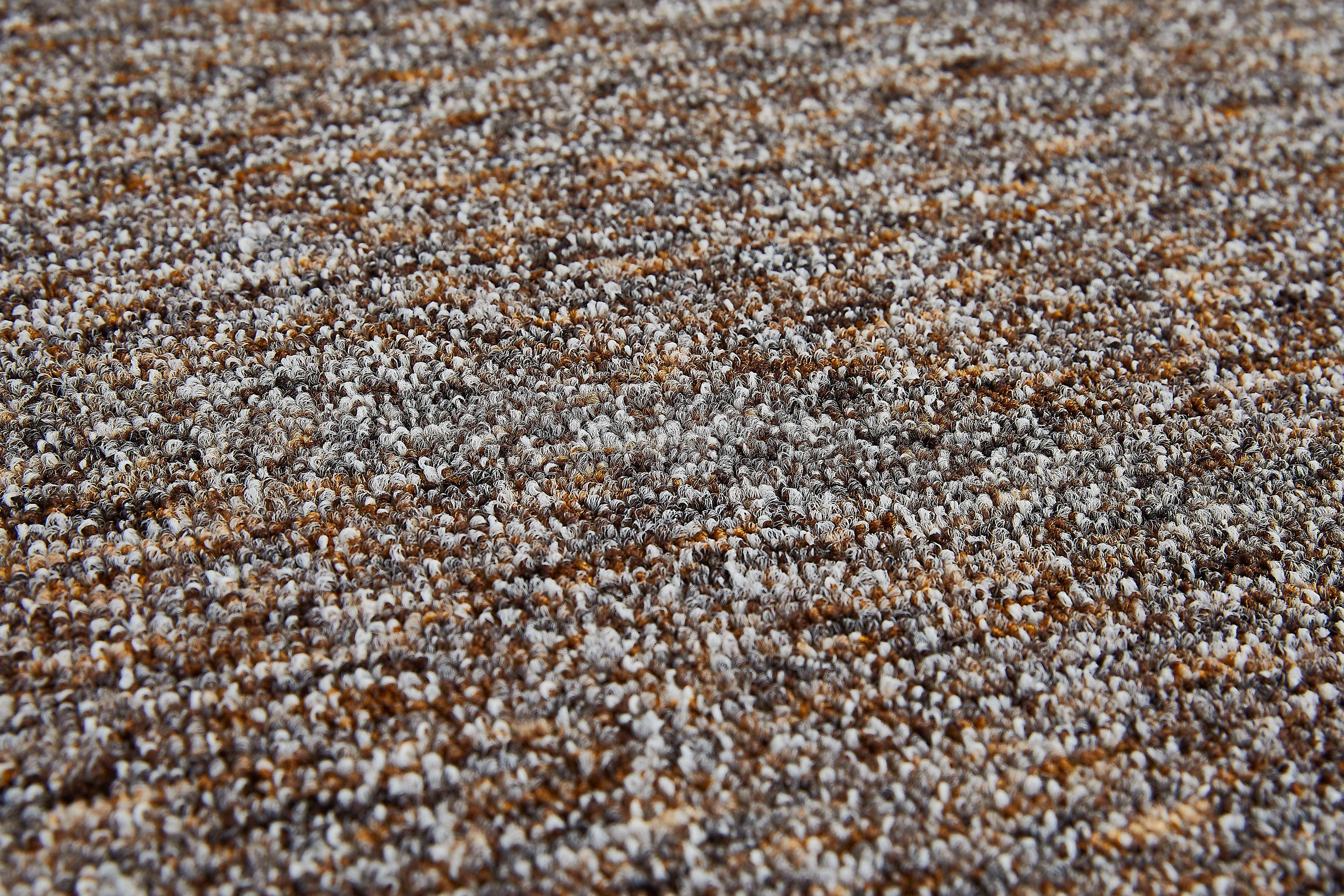 Teppichboden Coupon Feinschlinge Gambia, Andiamo, rechteckig, Höhe: 7,2 mm, meliert, Breite 400 cm oder 500 cm, strapazierfähig, pflegeleicht braun