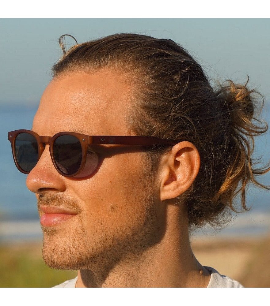 Wave Hawaii Sonnenbrille Semarang braun - 1 Brille mit Schutzhülle