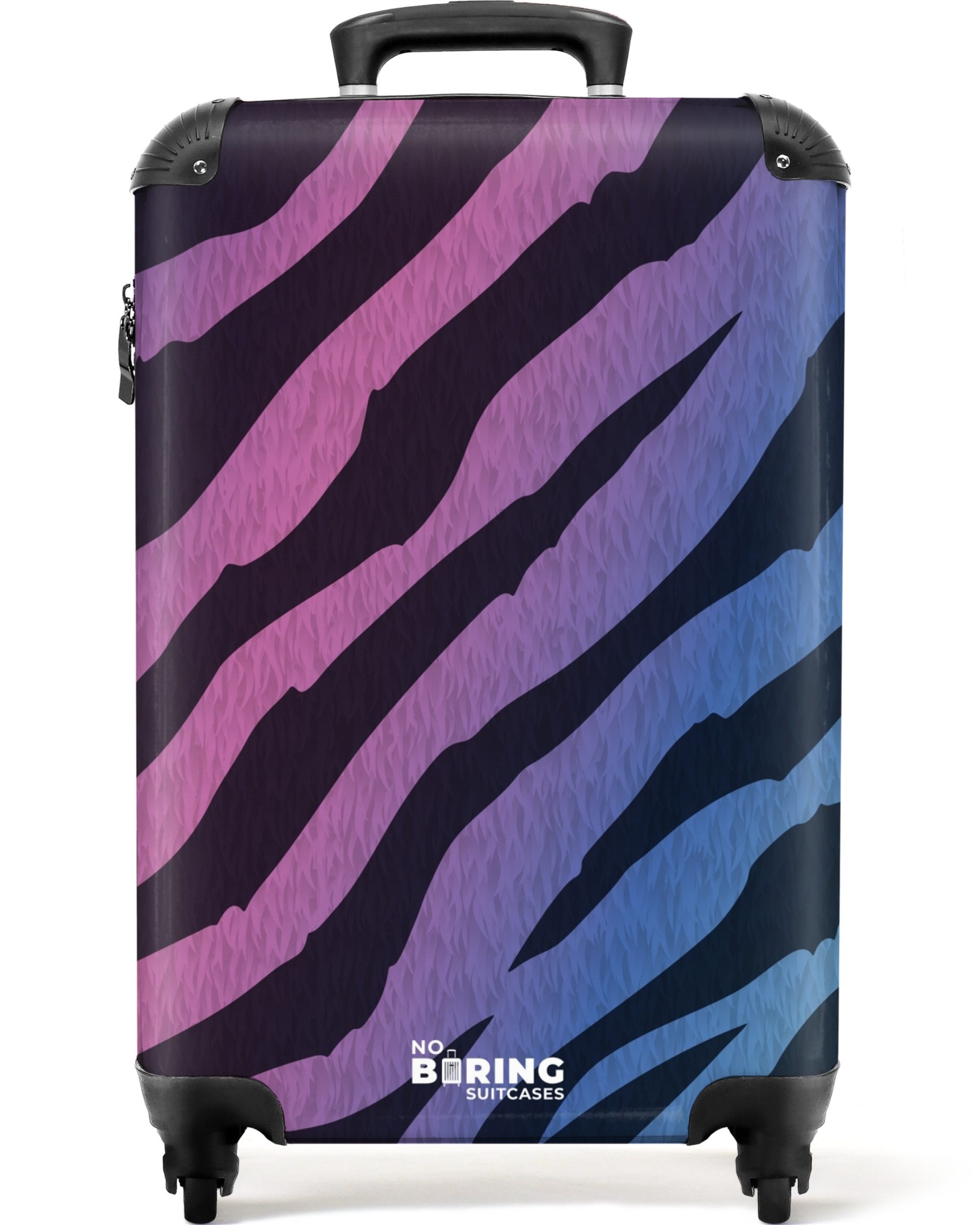 NoBoringSuitcases.com© Hartschalen-Trolley Bunter Zebradruck 55x35x20cm, 4 günstig online kaufen