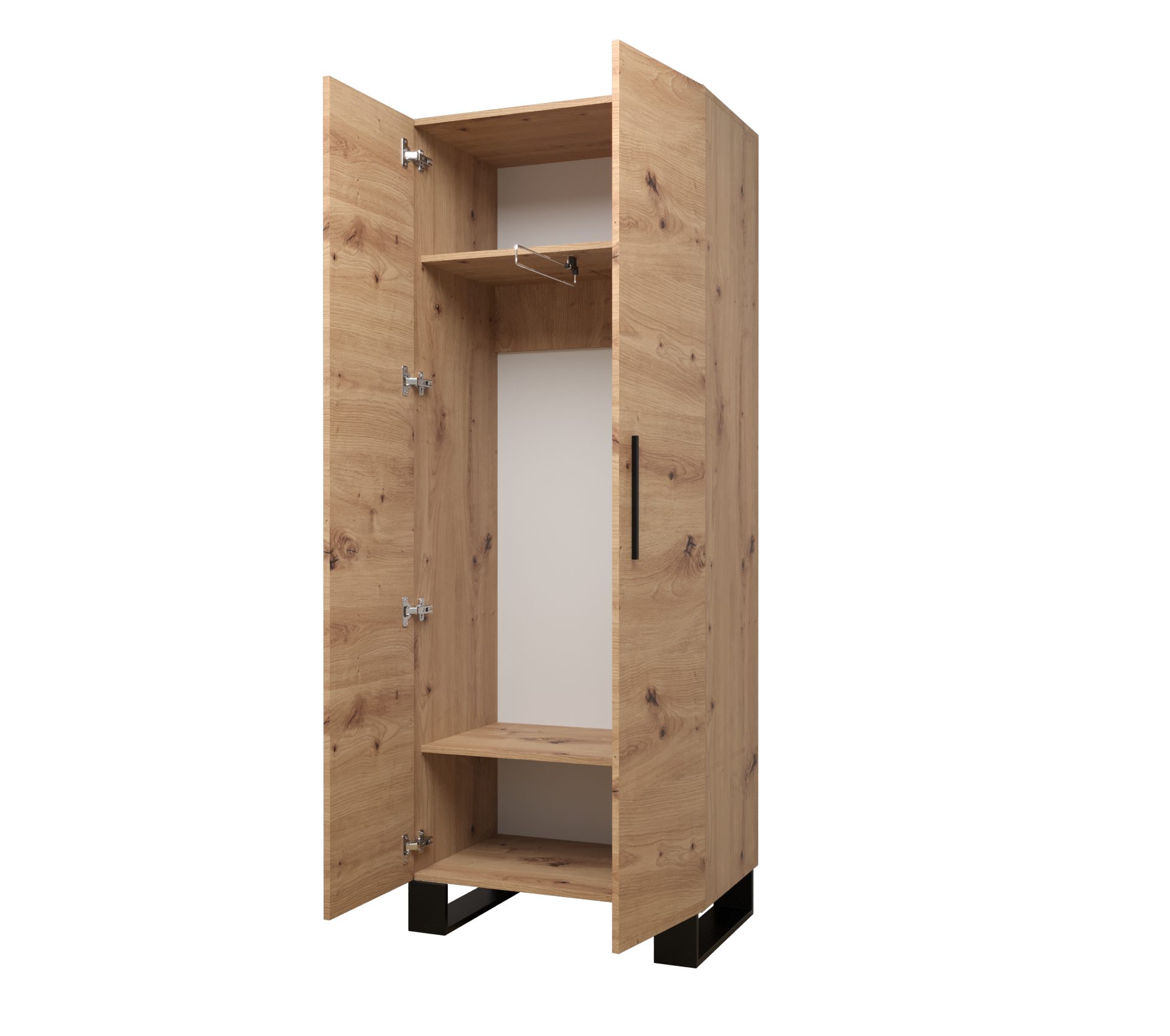 ABIKS MÖBEL Garderobenschrank ARTIN Kleiderschrank, Garderobenschrank, Indu günstig online kaufen