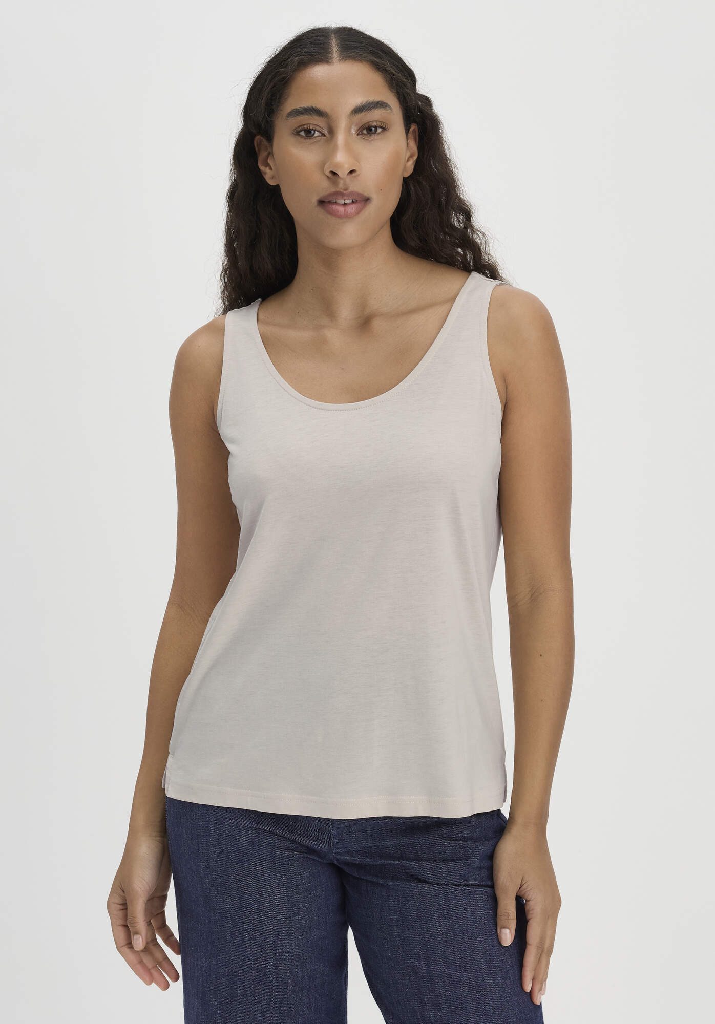Hessnatur Shirttop aus TENCEL™ Lyocell mit Bio-Baumwolle (1-tlg)