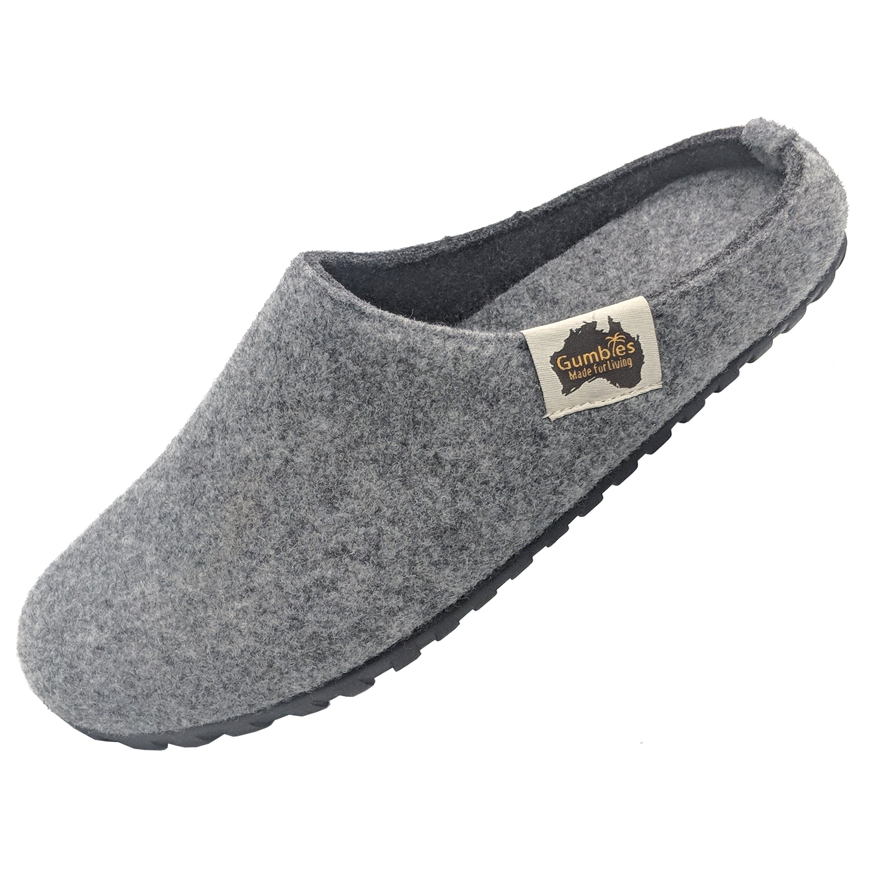 Hausschuh »in Designs« Outback Gumbies Charcoal in farbenfrohen Slipper recycelten Grey Materialien aus