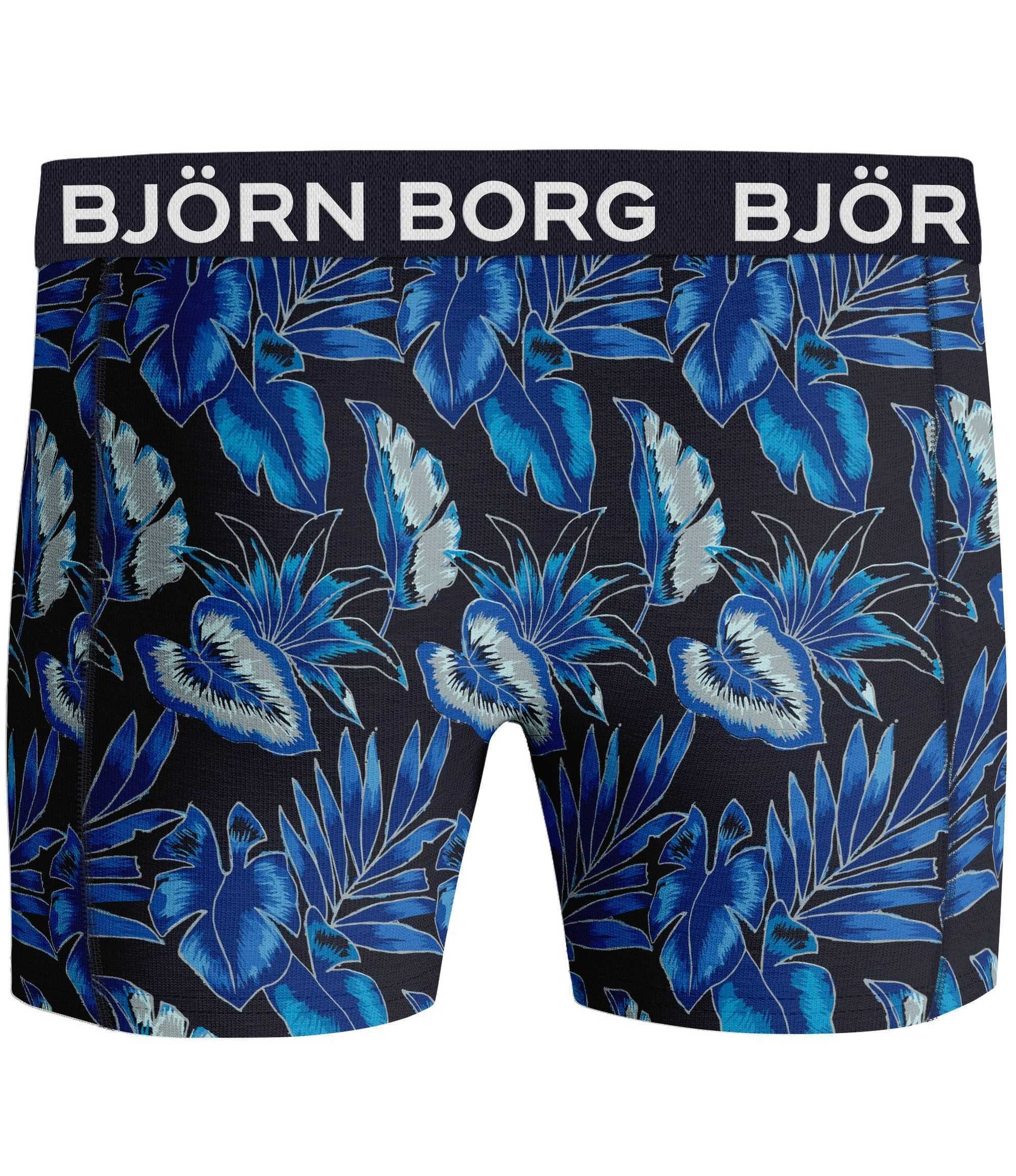 Björn Borg Boxer 5er Herren - Pack Unterwäsche Boxershorts, Blau