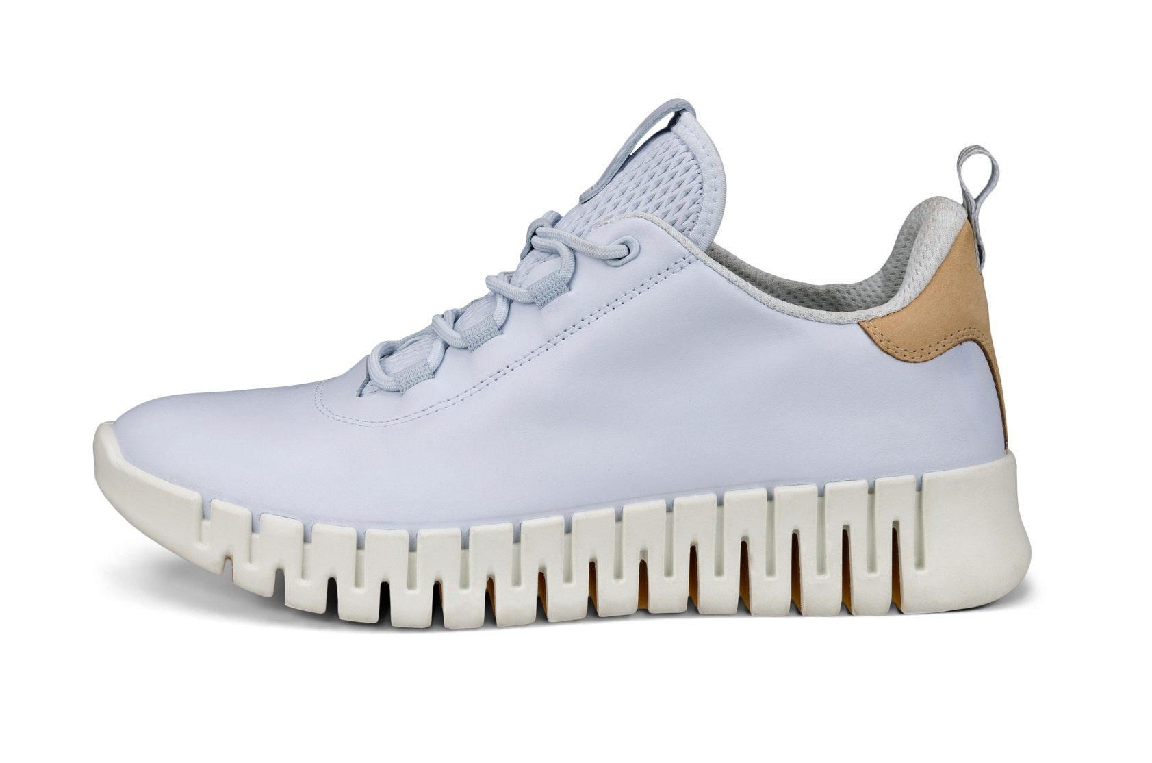 Ecco Gruuv Lea (weiches Nappaleder) hellblau Damen Sneaker günstig online kaufen