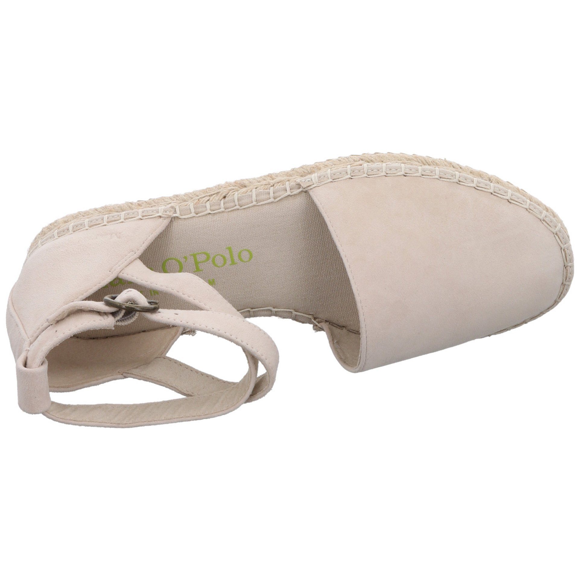 Schuhe Damen Beach Veloursleder Espadrilles Marc Espadrille O´Polo Espadrille sand Marc O'Polo